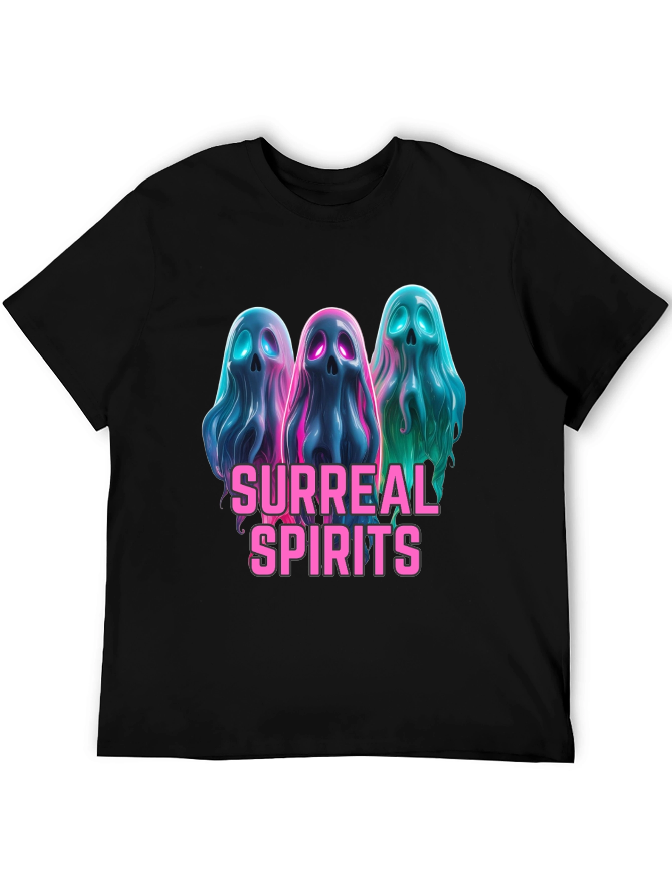 Surreal Spirits Graphic Tee - Unique Ghost Design