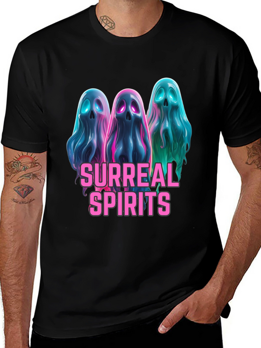 Surreal Spirits Graphic Tee - Unique Ghost Design