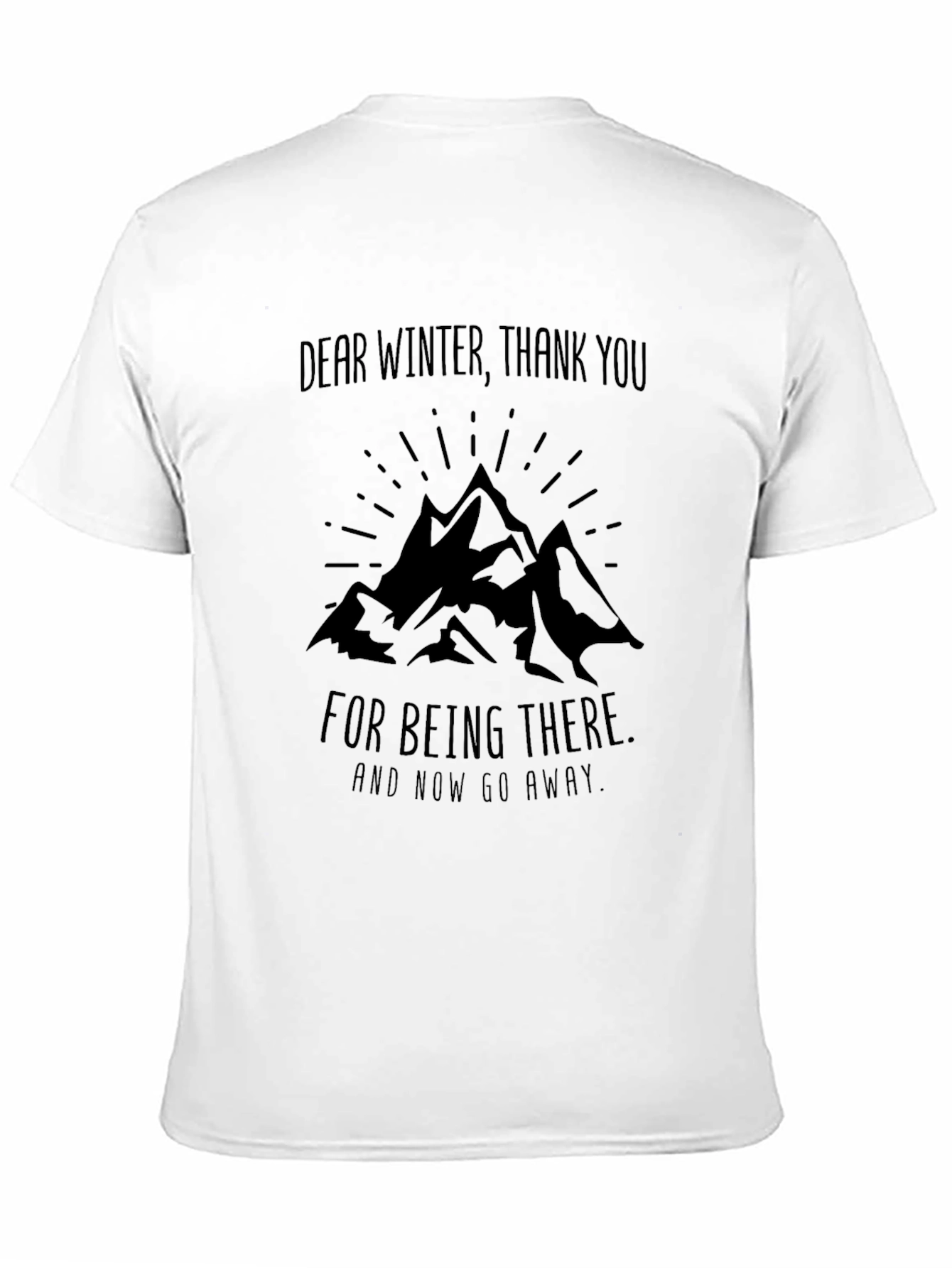 Dear Winter Graphic Tee - Black