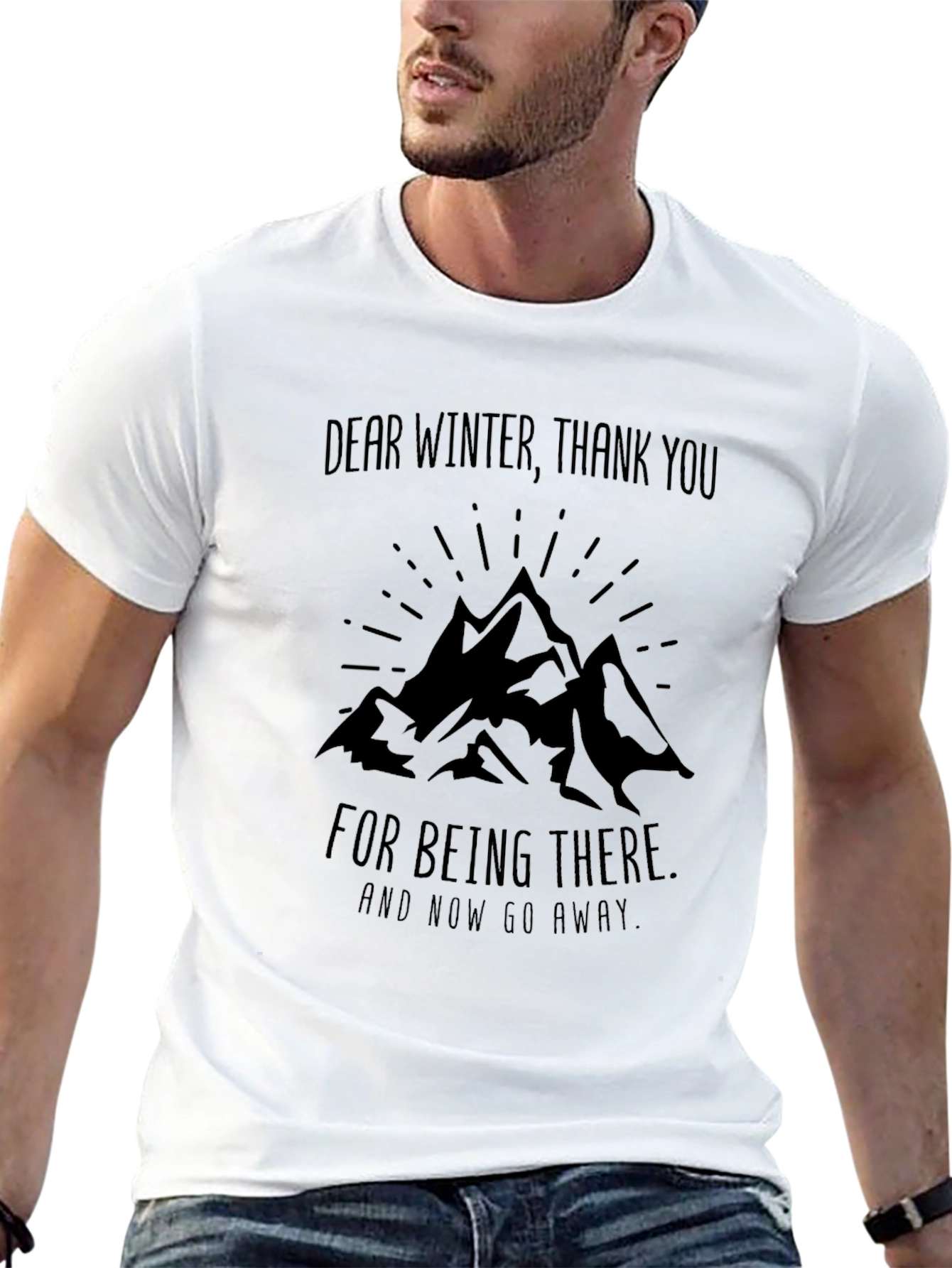 Dear Winter Graphic Tee - Black