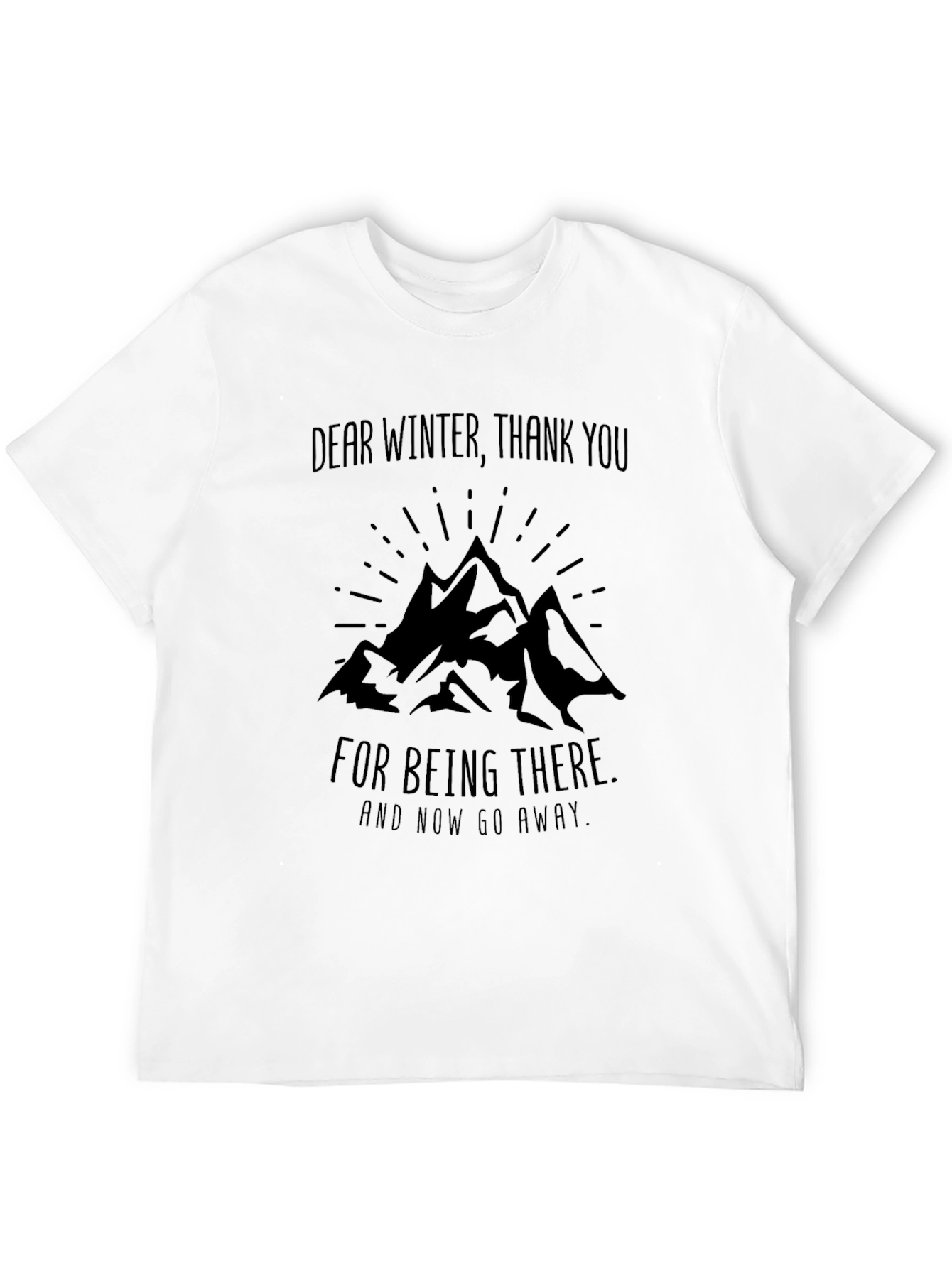 Dear Winter Graphic Tee - Black