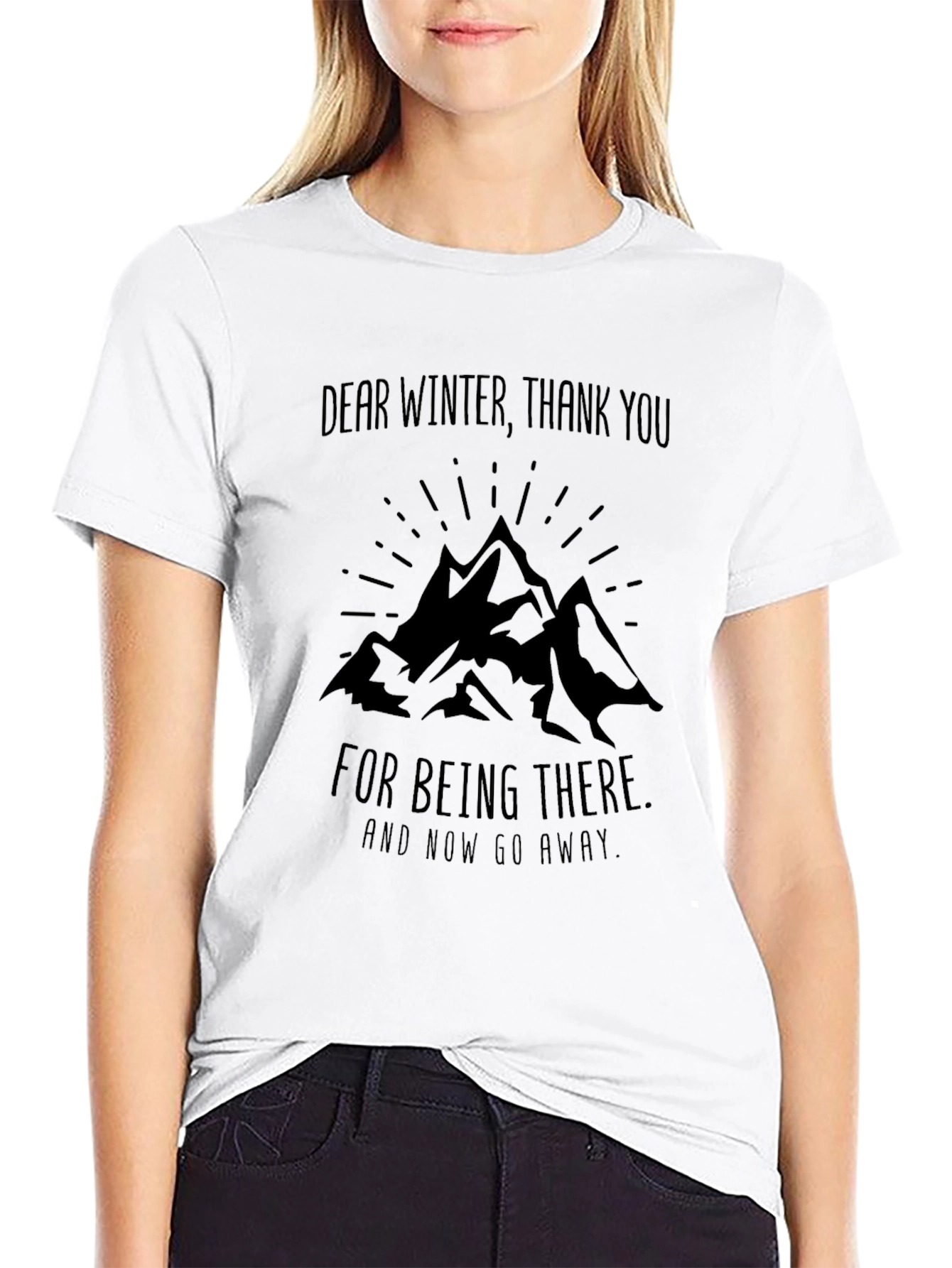 Dear Winter Graphic Tee - Black