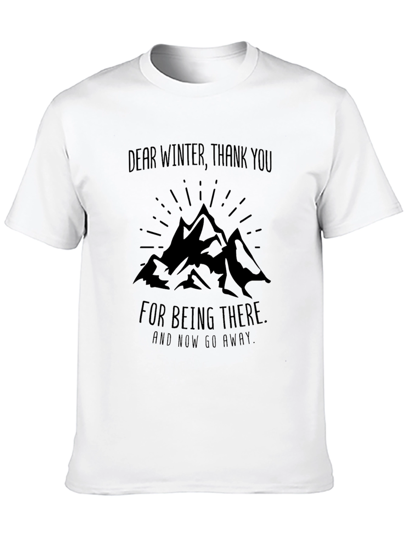 Dear Winter Graphic Tee - Black