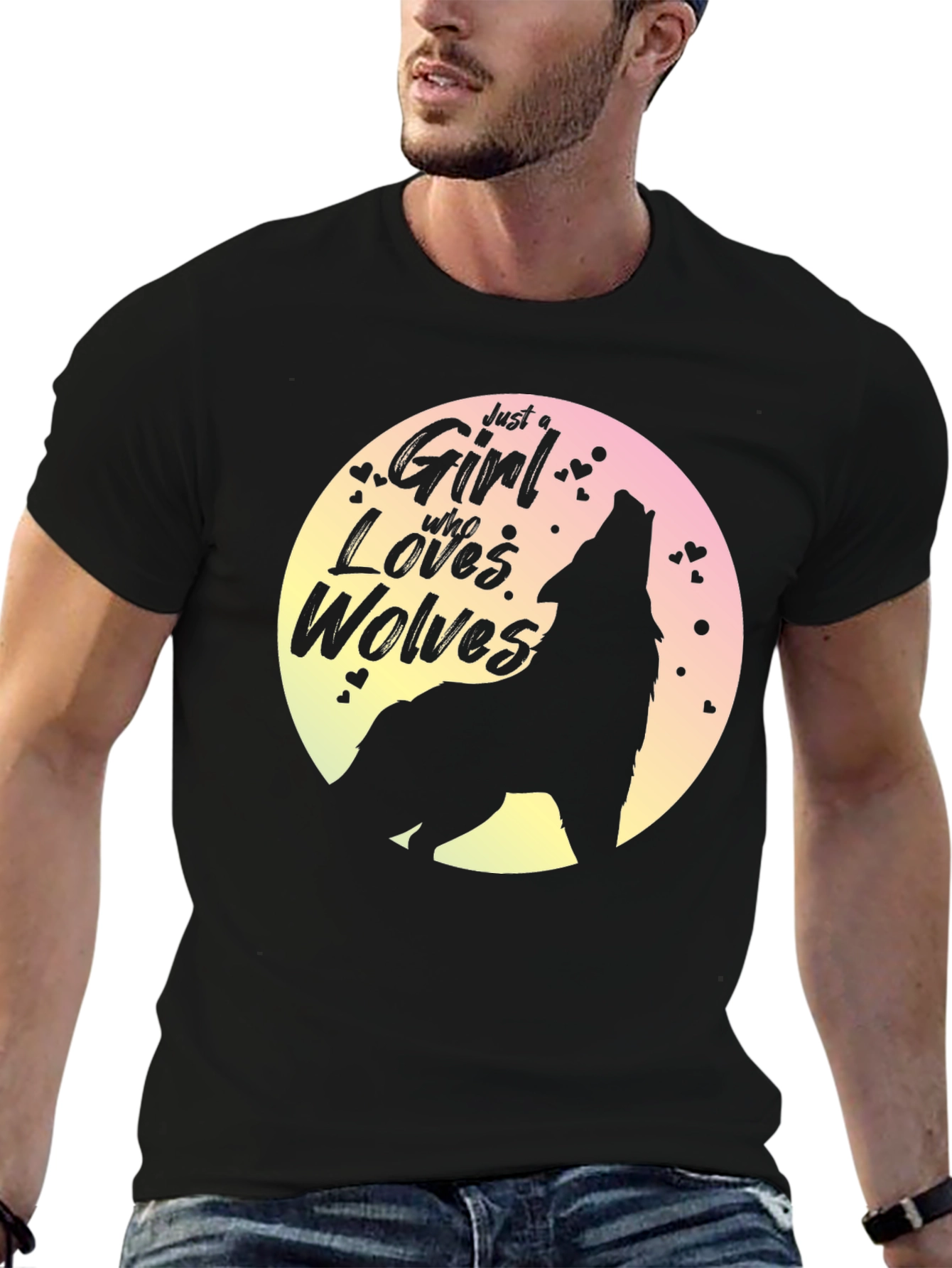 Girl Who Loves Wolves T-Shirt