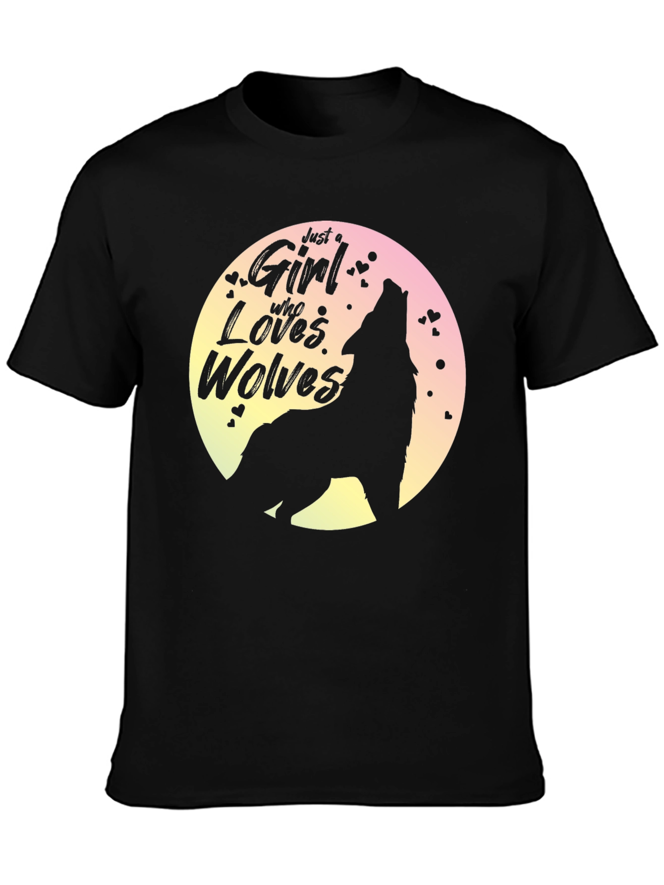 Girl Who Loves Wolves T-Shirt