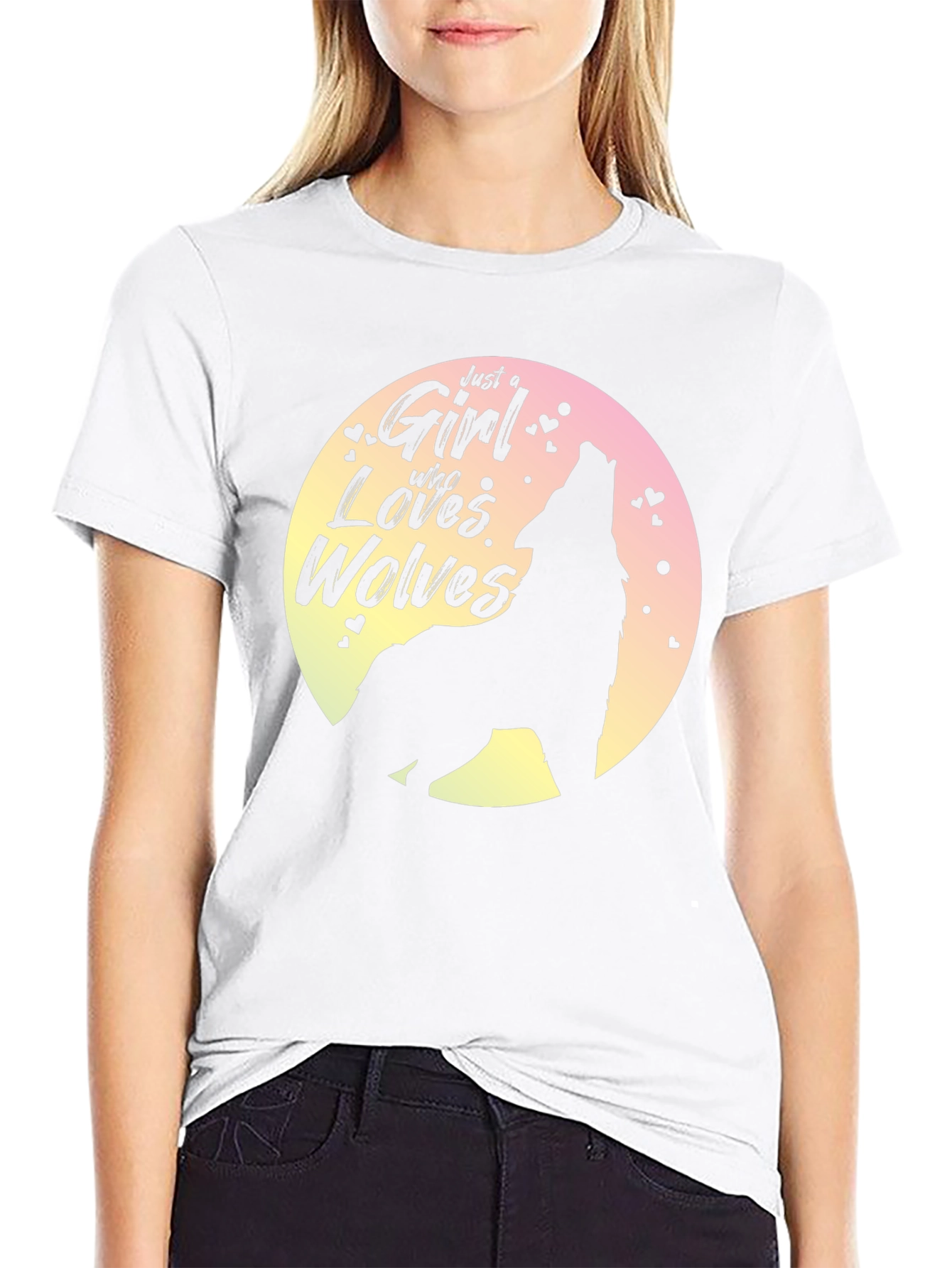Girl Who Loves Wolves T-Shirt