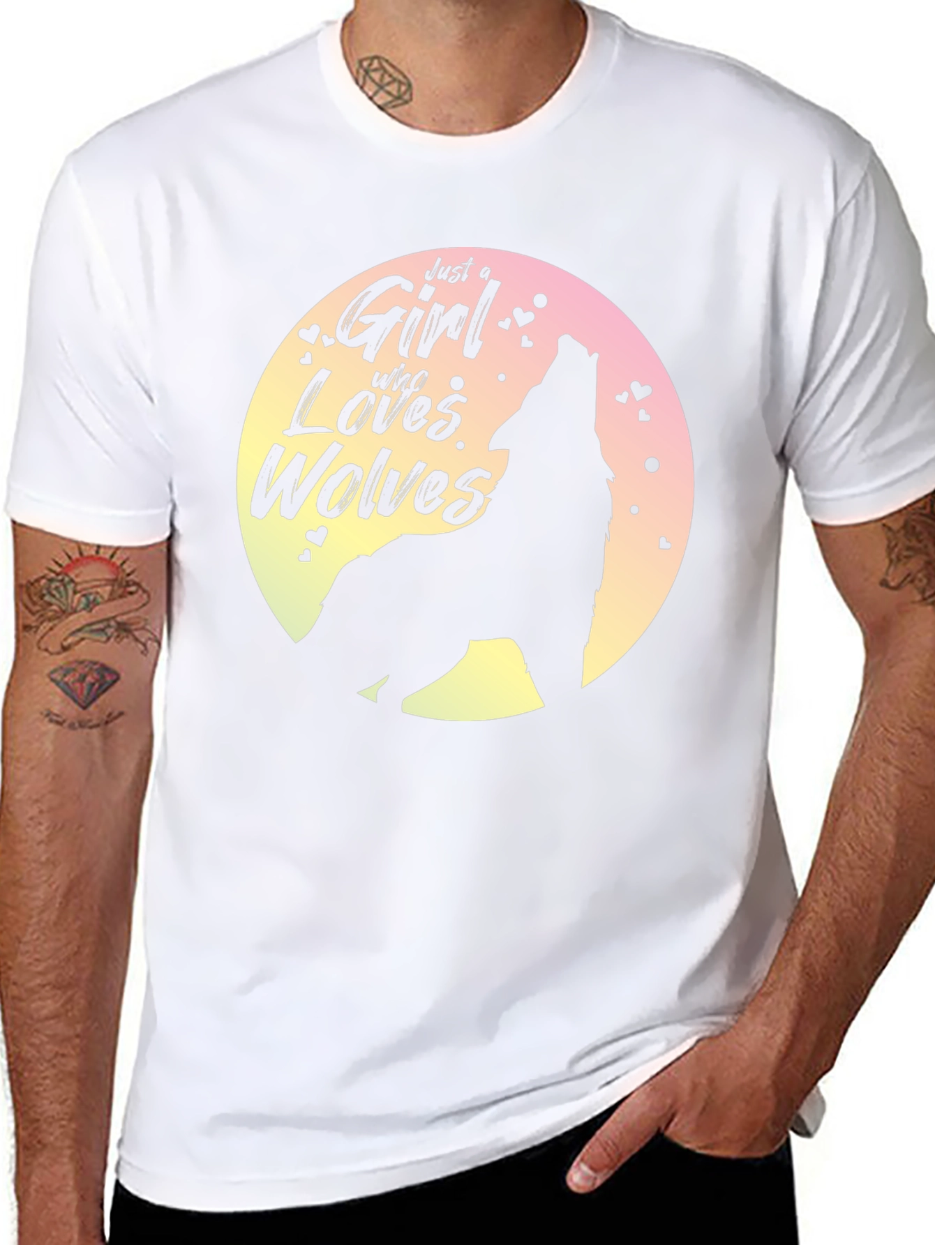 Girl Who Loves Wolves T-Shirt