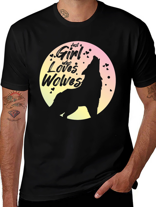 Girl Who Loves Wolves T-Shirt