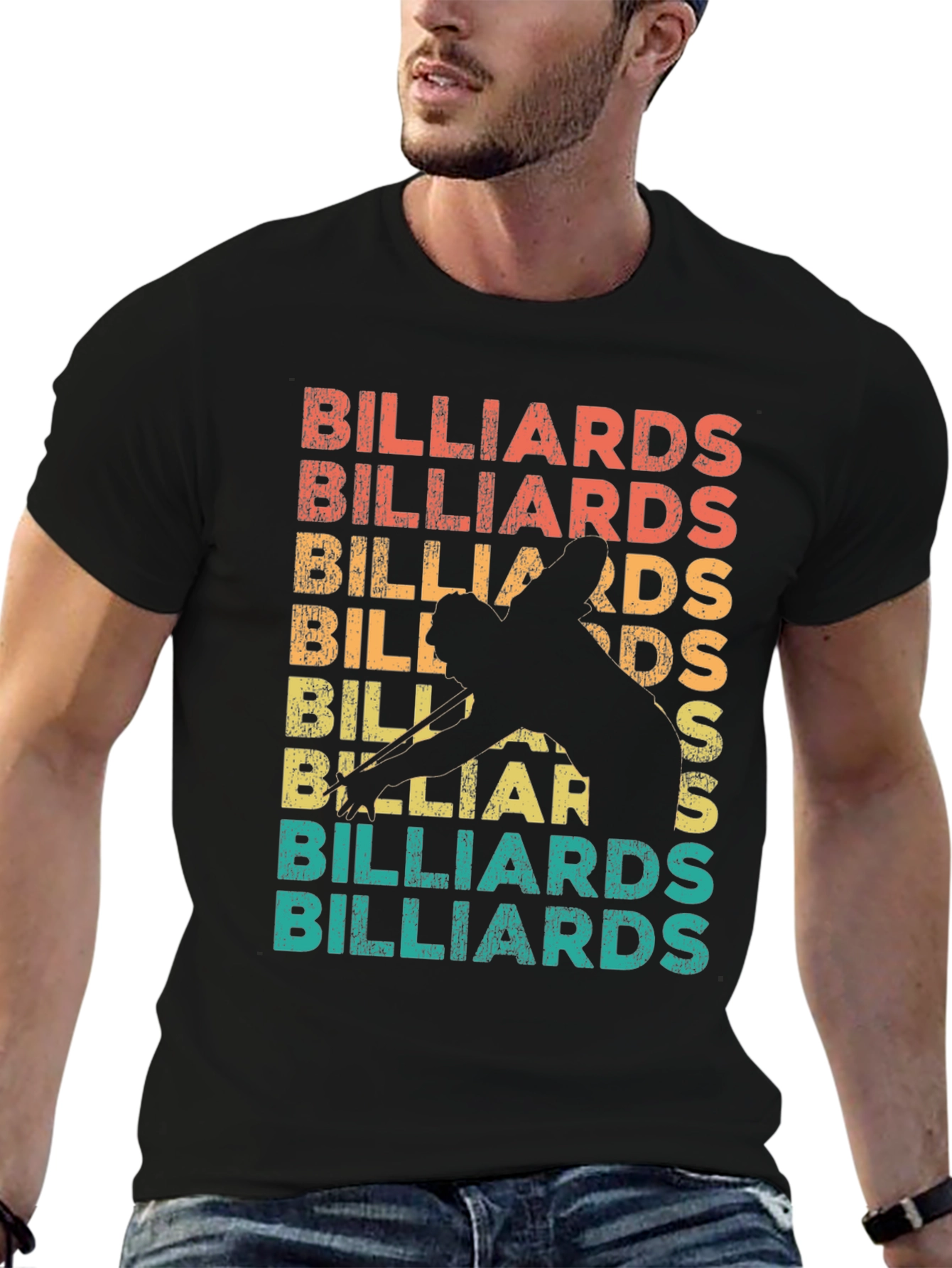 Retro Billiards Graphic T-Shirt - Cue Sports Apparel