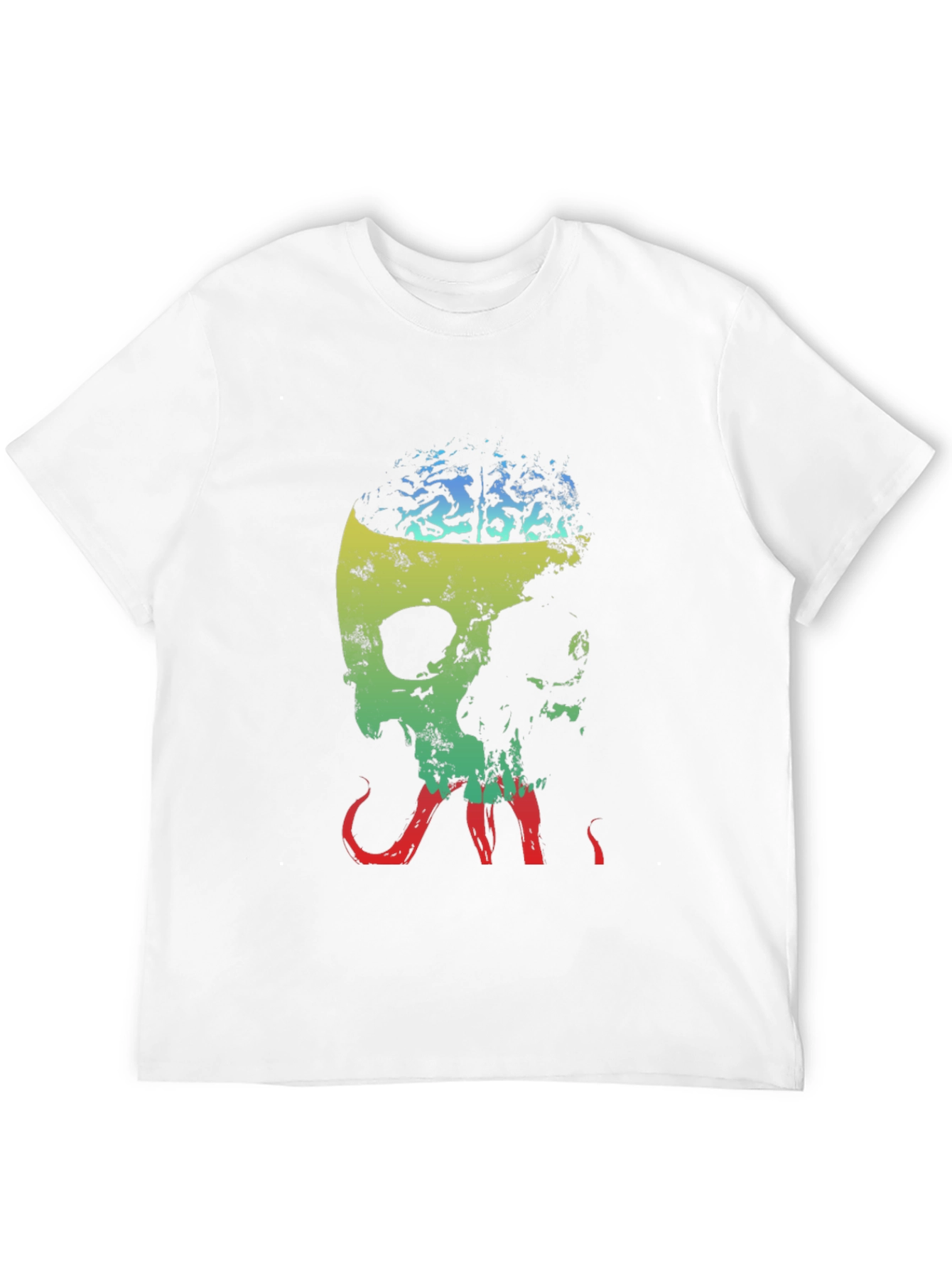 Brainy Skull Graphic Tee - Unique Design