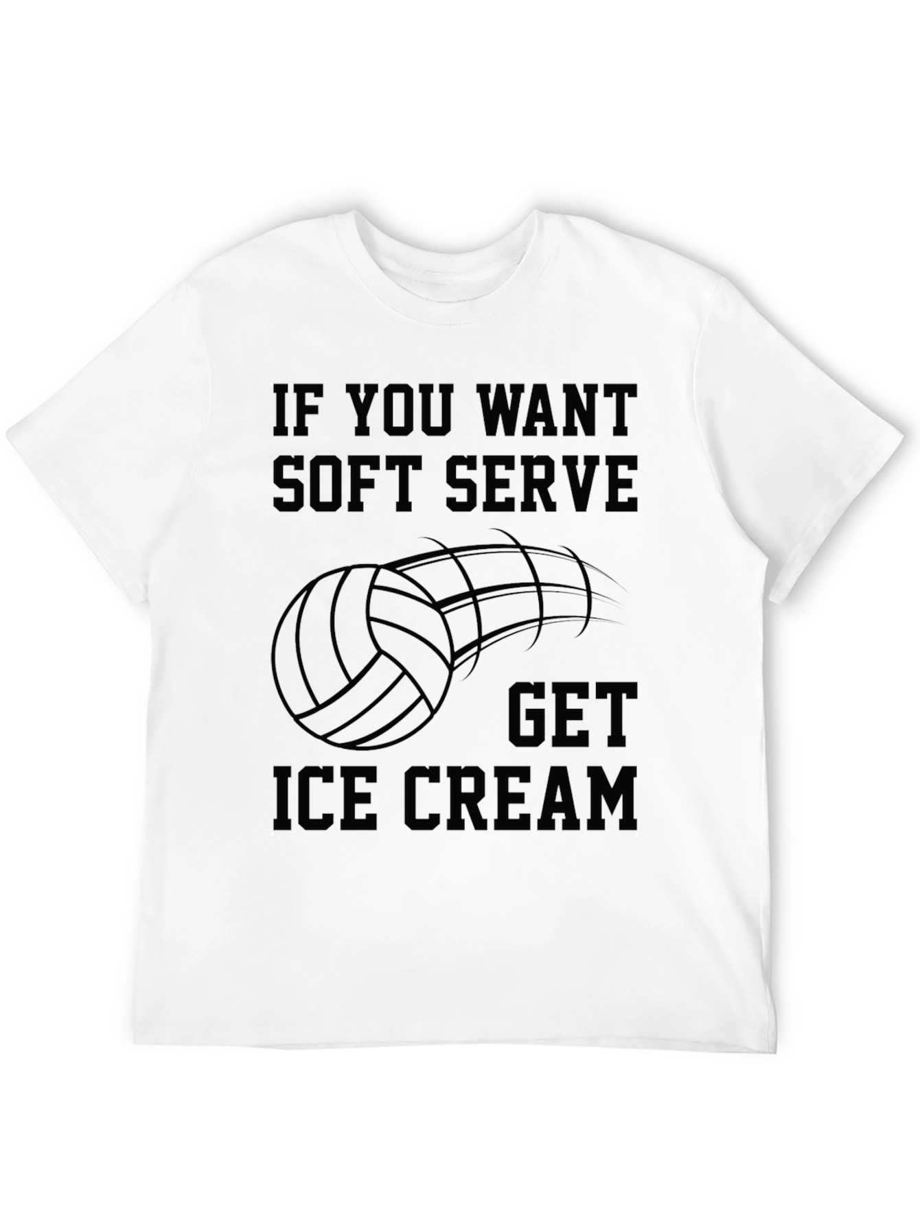 Volleyball Soft Serve Ice Cream T-Shirt