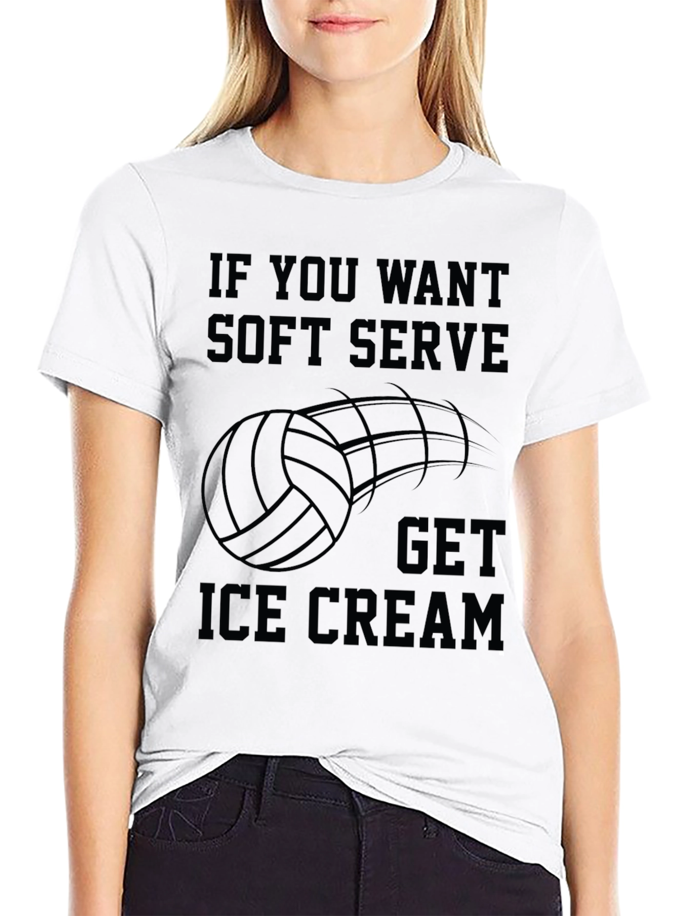 Volleyball Soft Serve Ice Cream T-Shirt