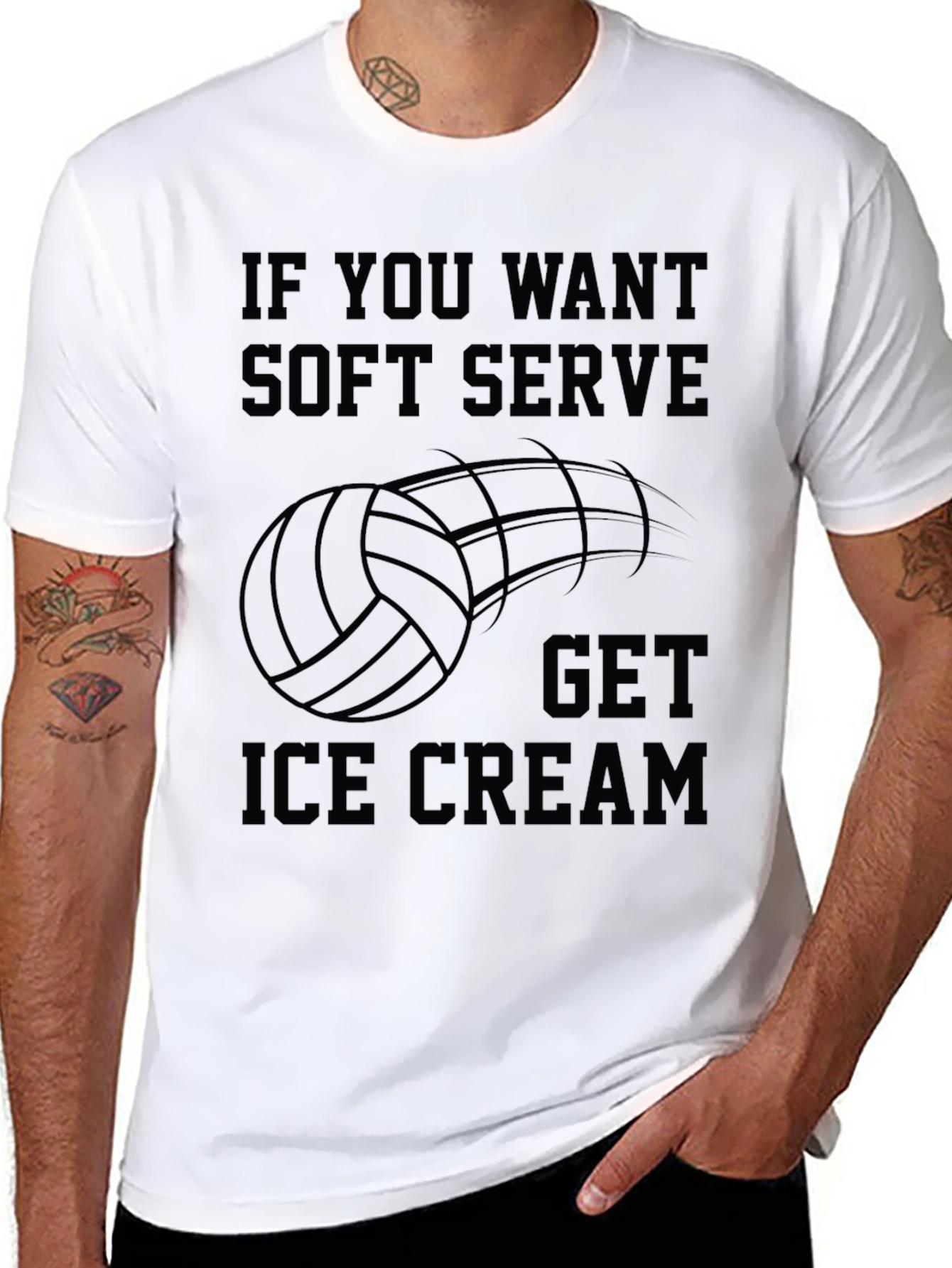 Volleyball Soft Serve Ice Cream T-Shirt