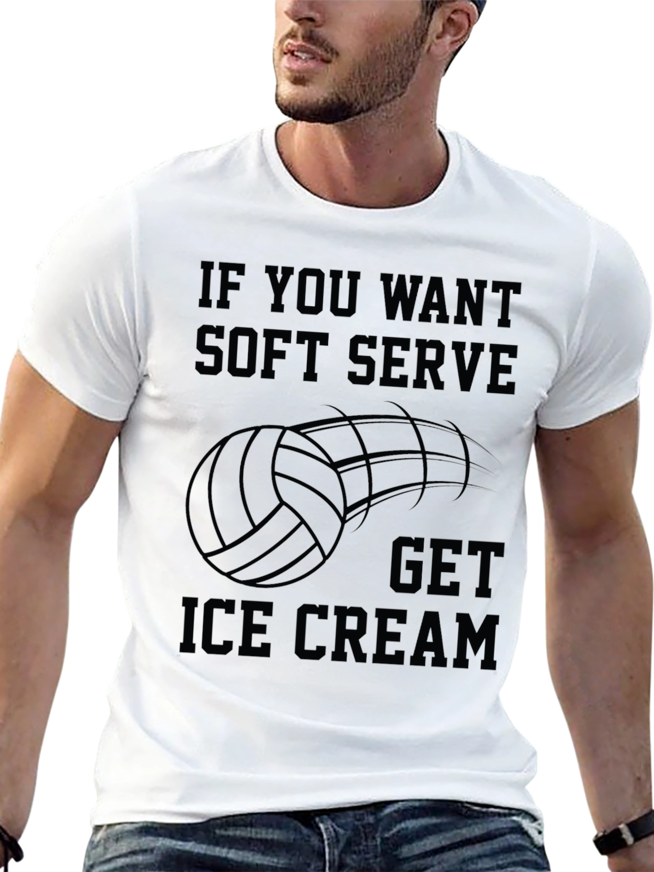Volleyball Soft Serve Ice Cream T-Shirt