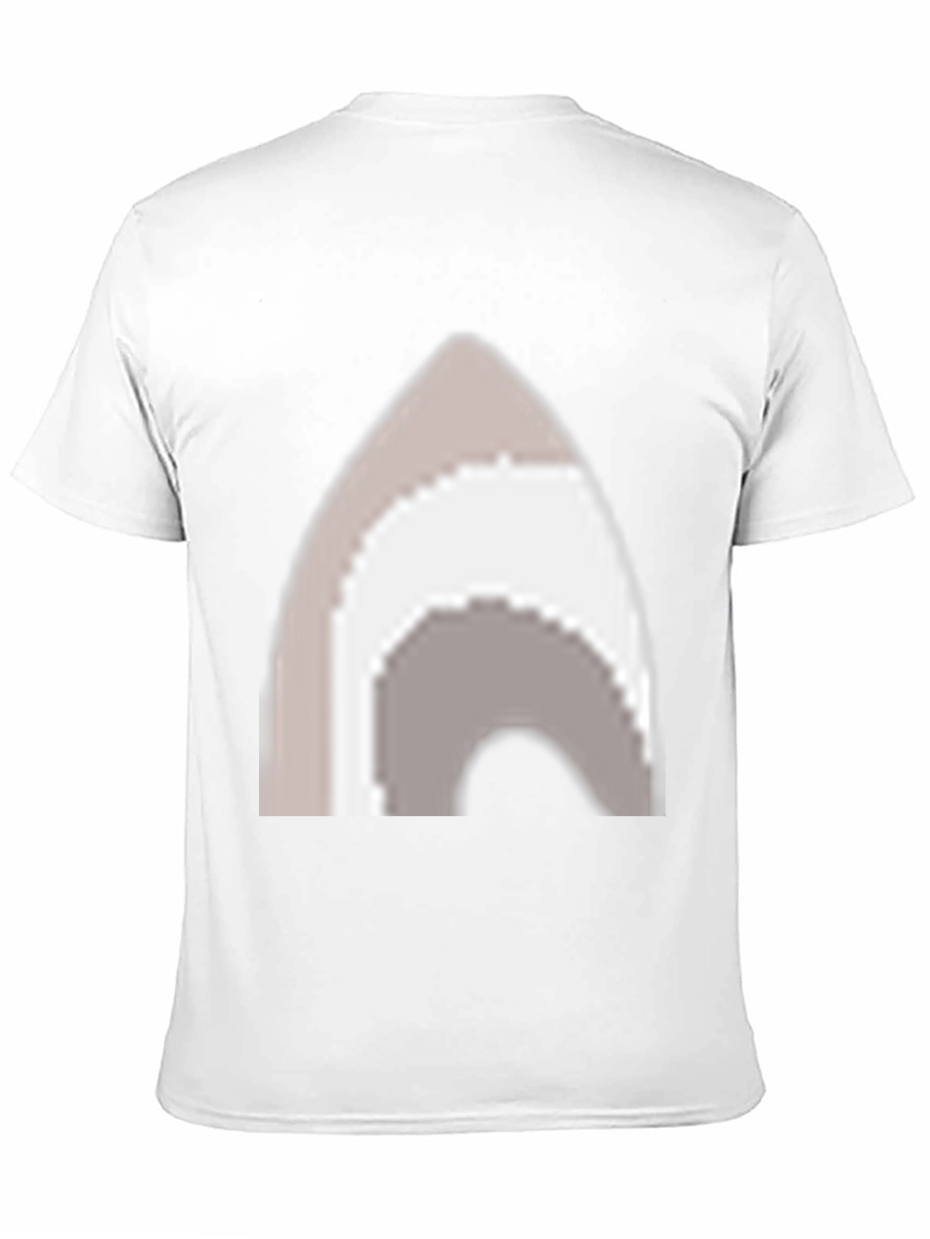 Pixel Art Arch Graphic Tee - Casual Black T-Shirt