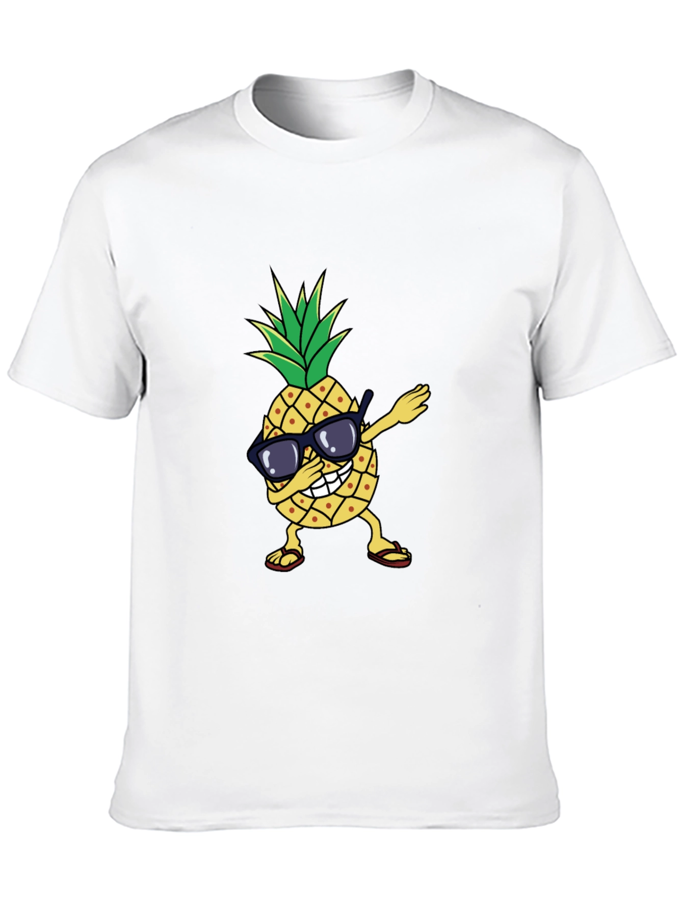 Dabbing Pineapple Graphic Tee - Trendy Summer Shirt