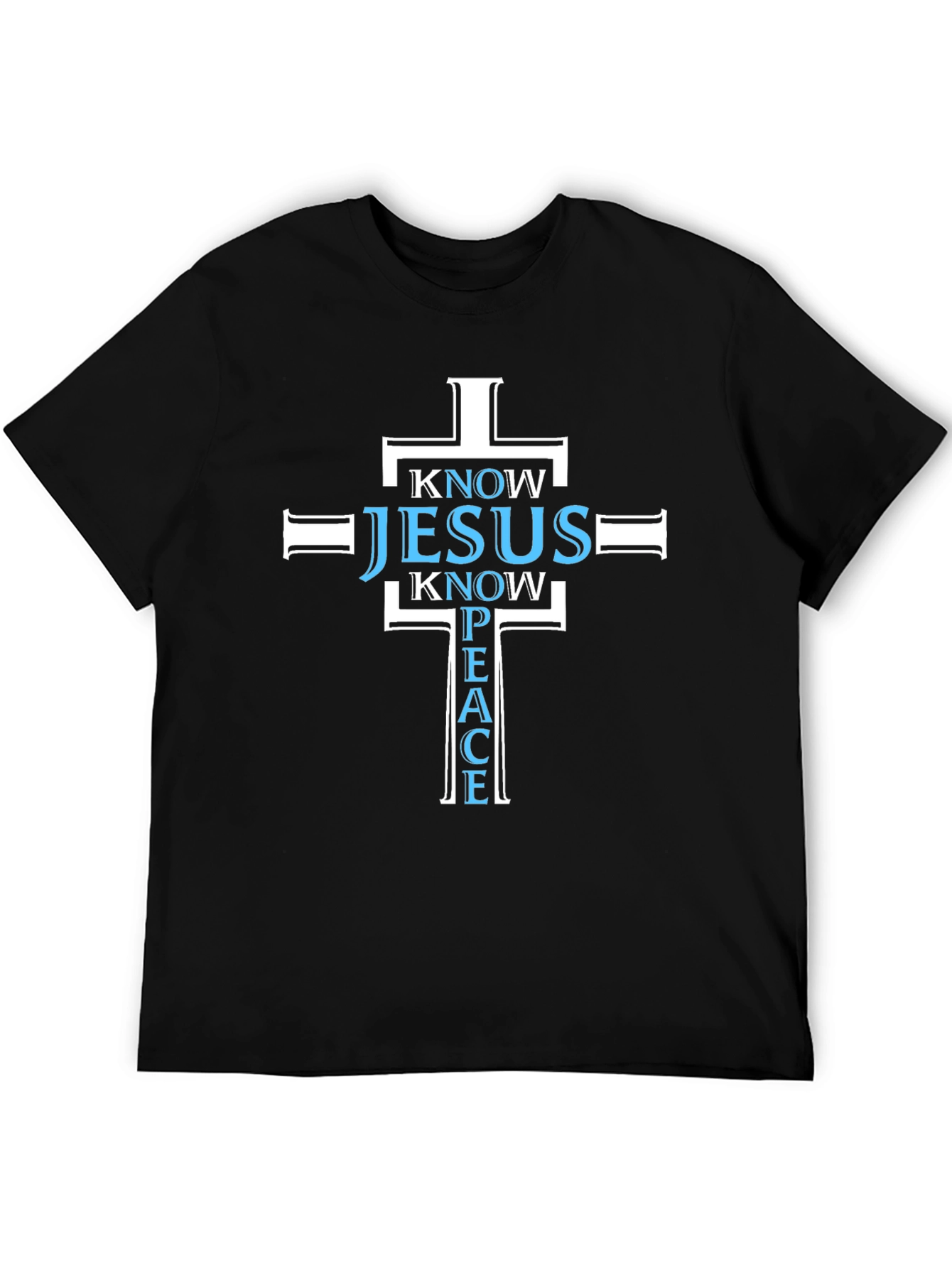 Know Jesus Know Peace T-Shirt Black