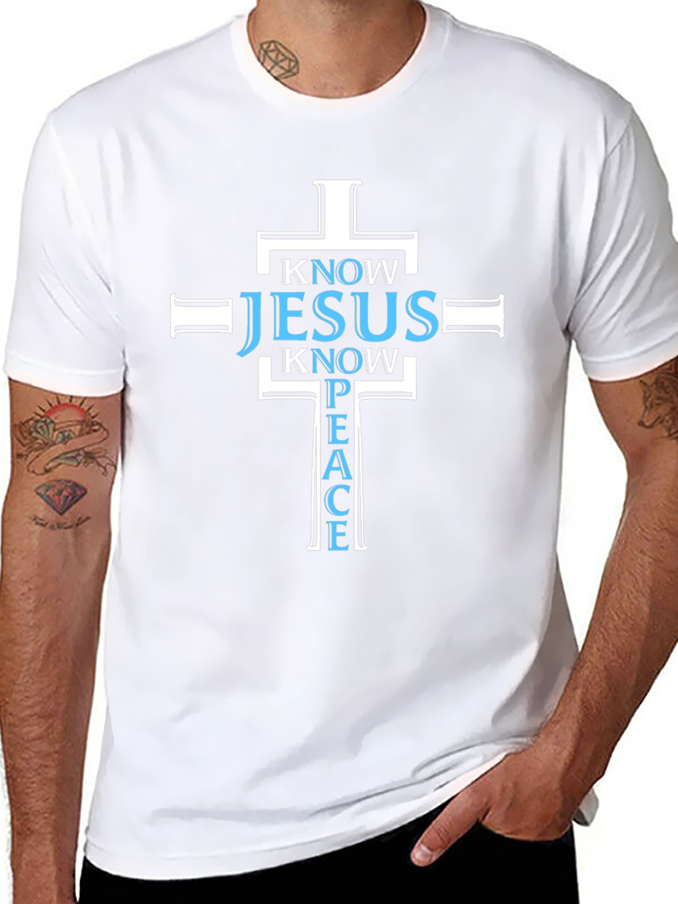 Know Jesus Know Peace T-Shirt Black