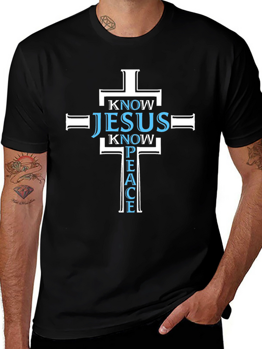 Know Jesus Know Peace T-Shirt Black