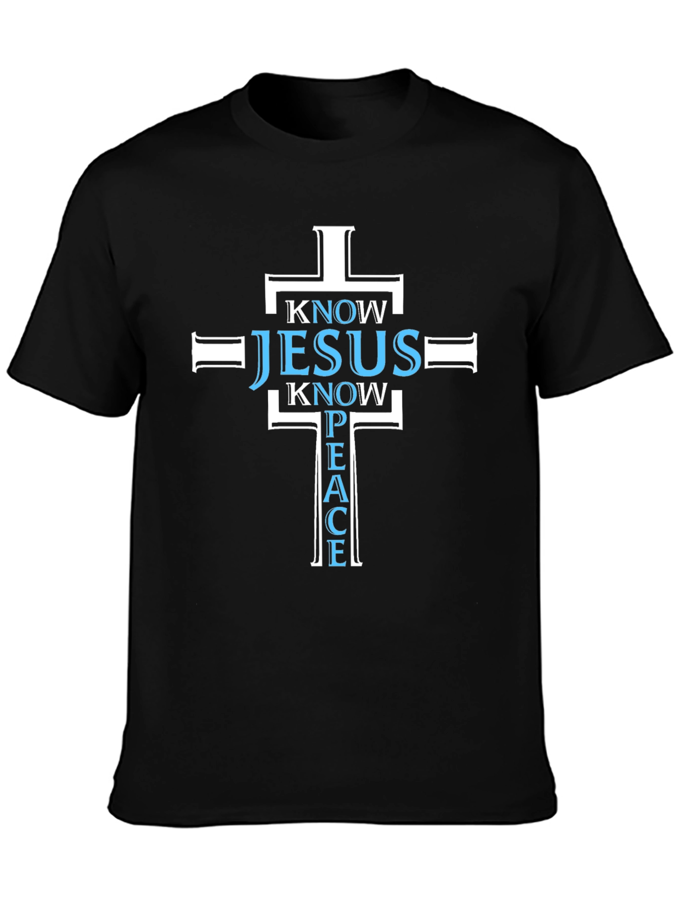 Know Jesus Know Peace T-Shirt Black