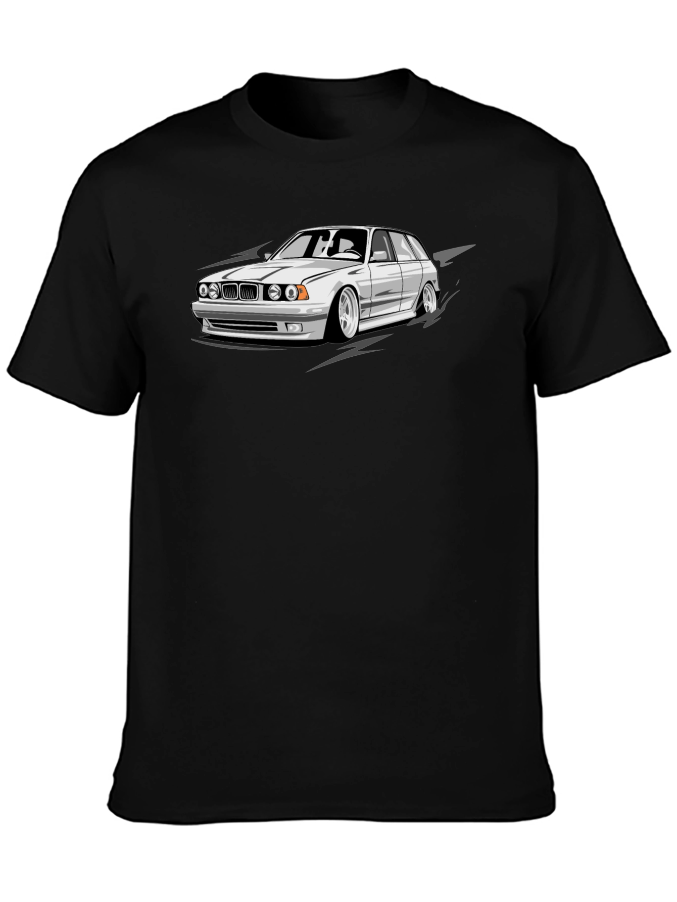 Cool Car Graphic Black T-Shirt