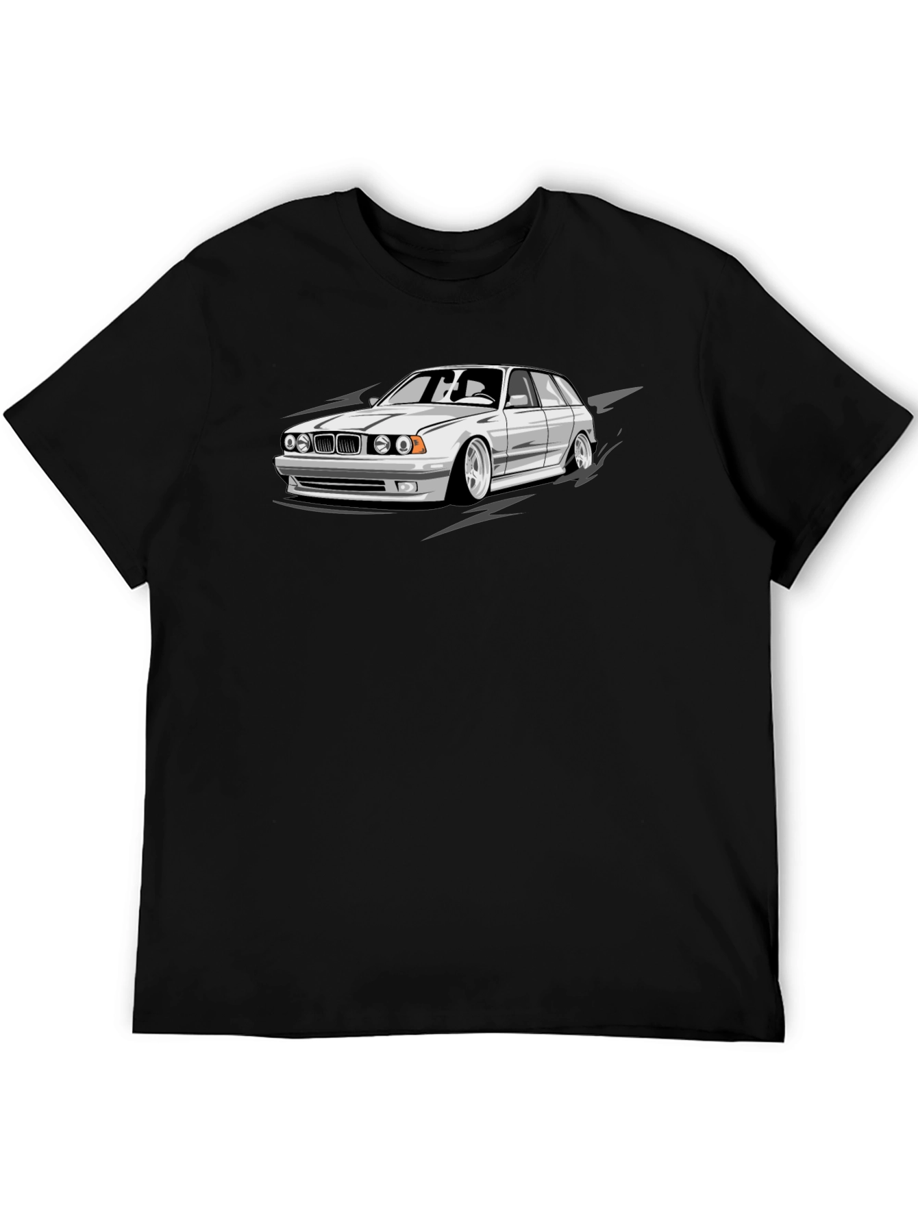Cool Car Graphic Black T-Shirt
