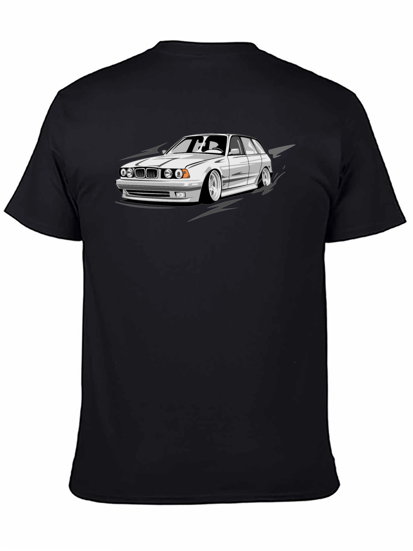 Cool Car Graphic Black T-Shirt