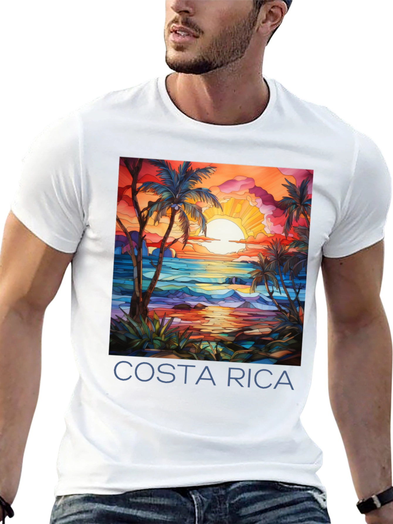 Costa Rica Beach Sunset Graphic Tee