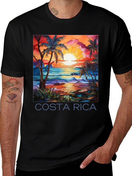 Costa Rica Beach Sunset Graphic Tee