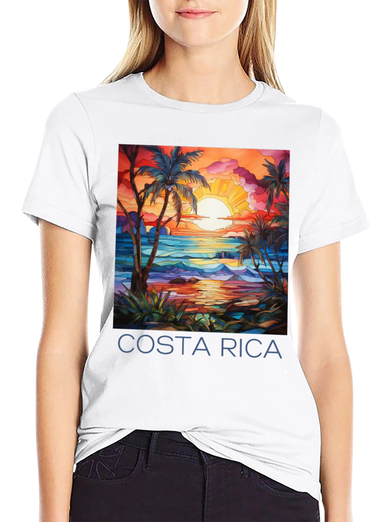 Costa Rica Beach Sunset Graphic Tee