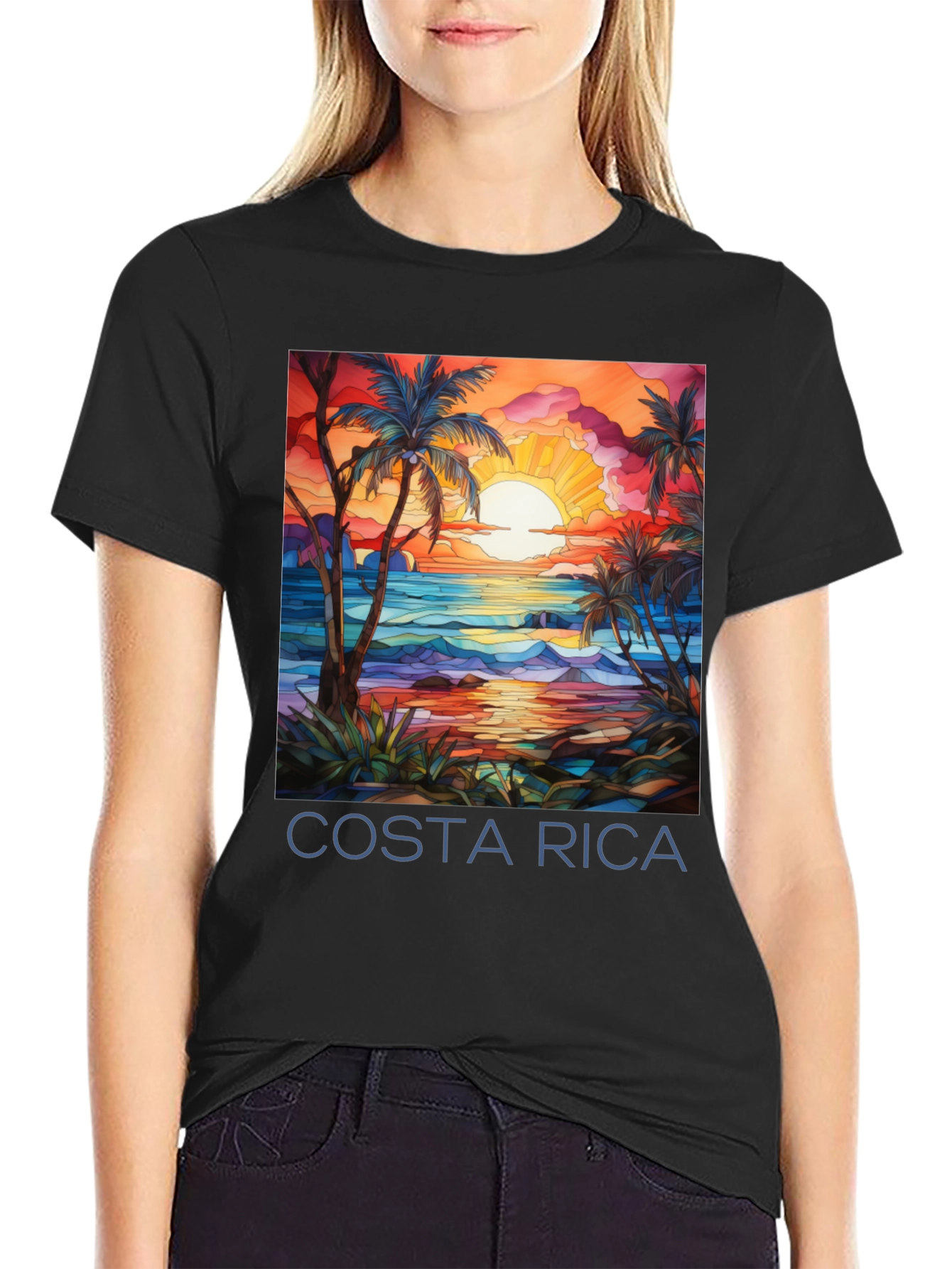 Costa Rica Beach Sunset Graphic Tee