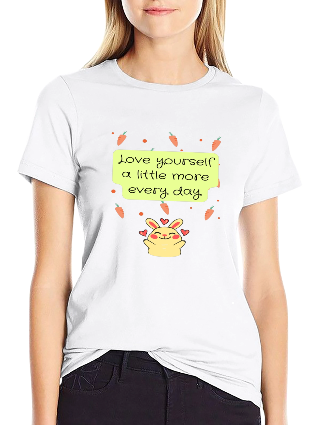 Love Yourself Rabbit Graphic Tee