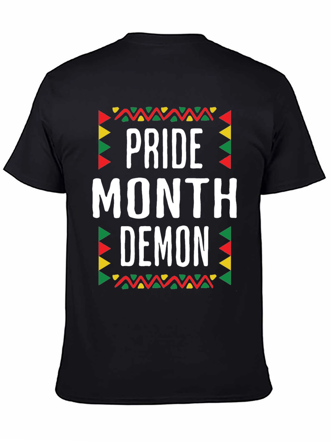 Pride Month Demon T-Shirt - Black Cotton Graphic Tee
