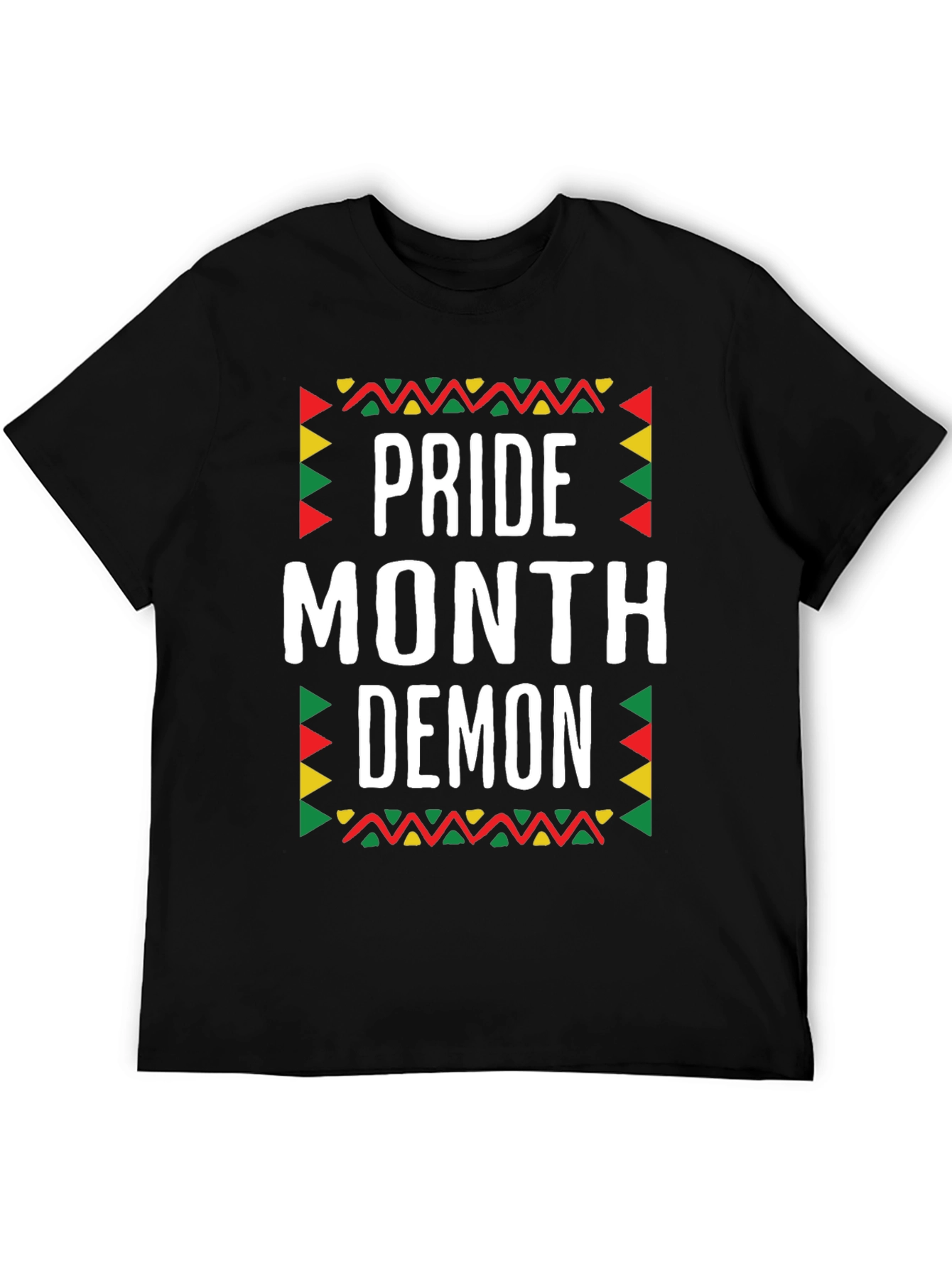 Pride Month Demon T-Shirt - Black Cotton Graphic Tee