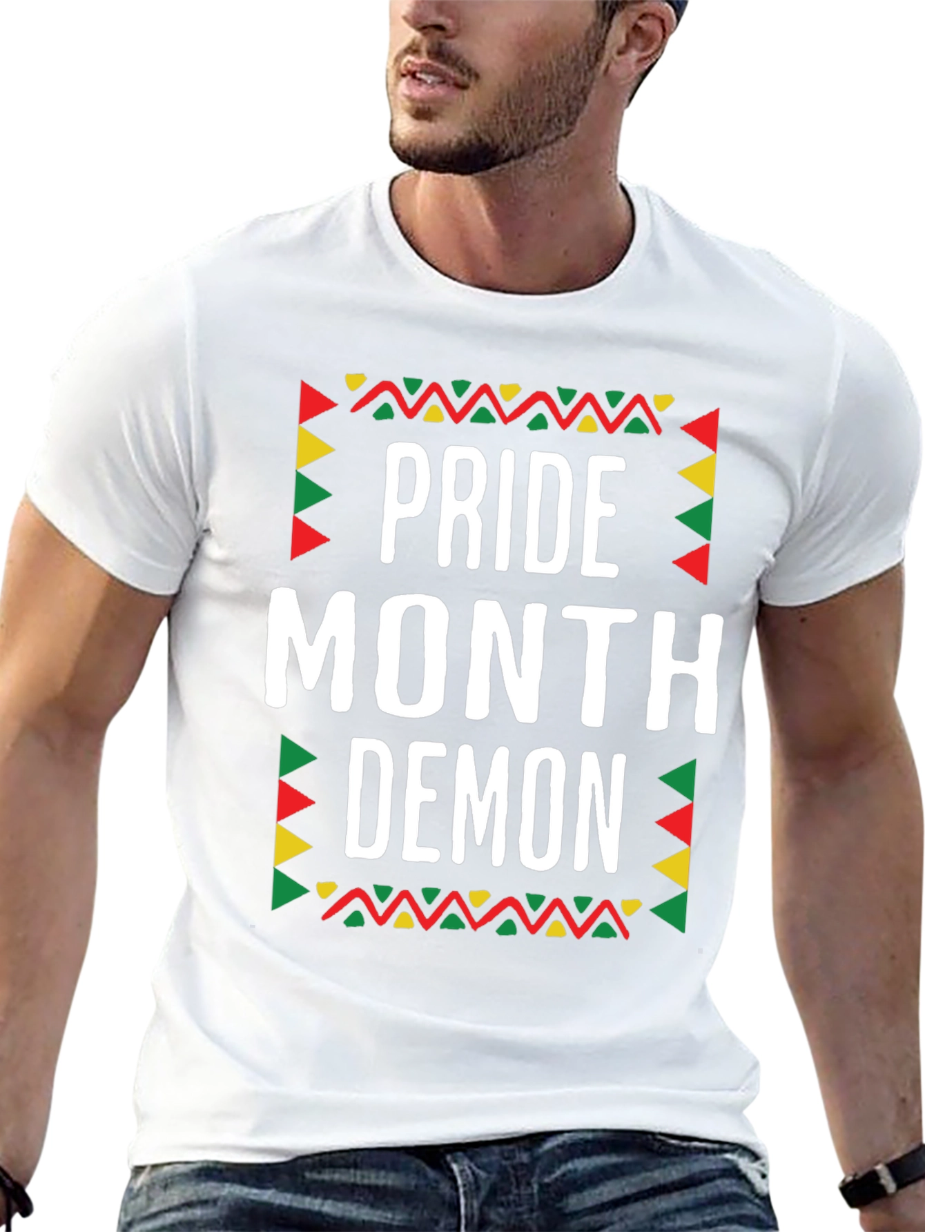 Pride Month Demon T-Shirt - Black Cotton Graphic Tee