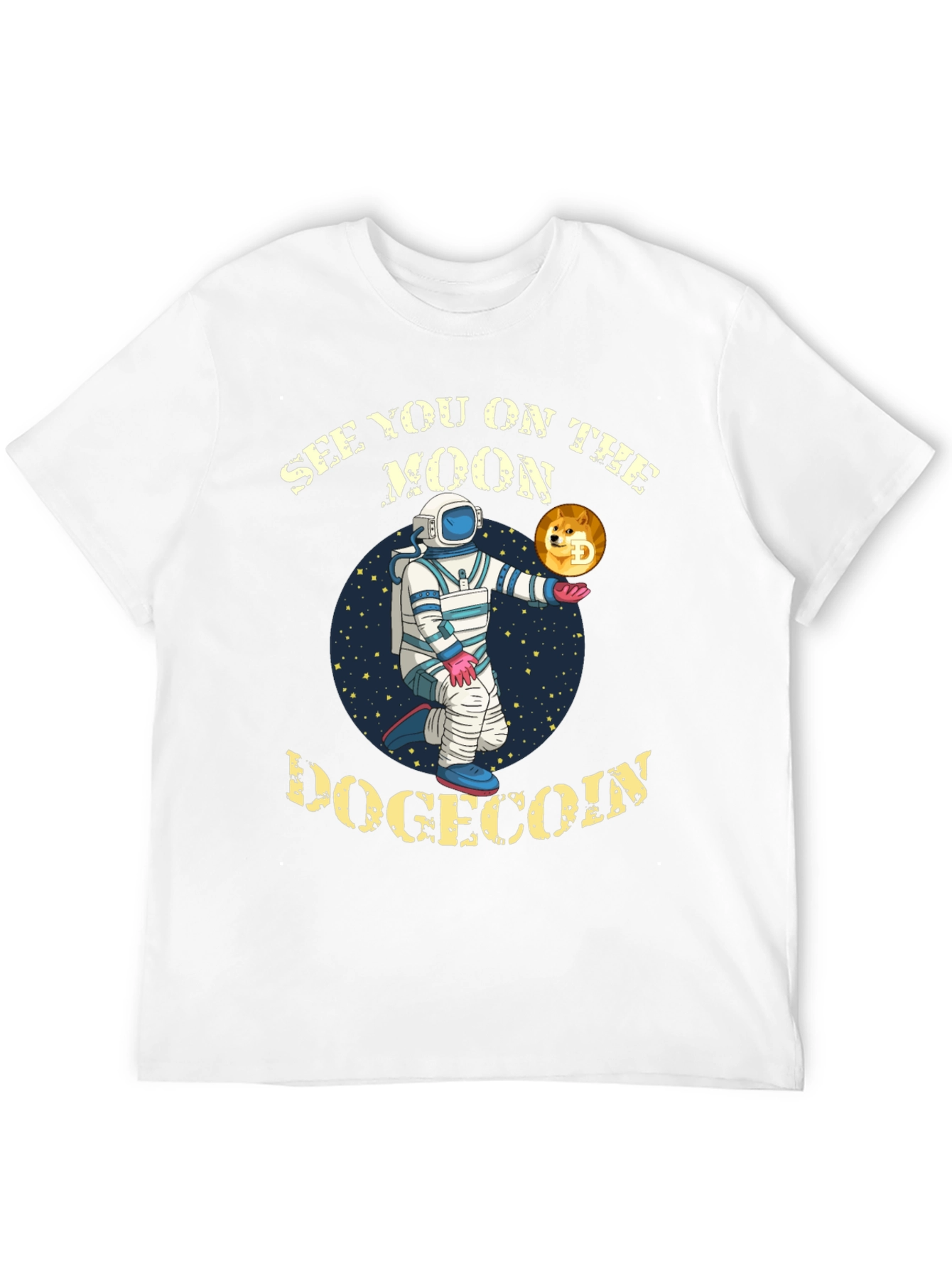 Dogecoin To The Moon Graphic T-Shirt