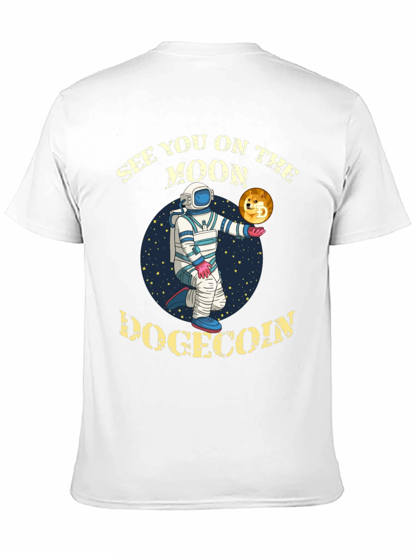 Dogecoin To The Moon Graphic T-Shirt