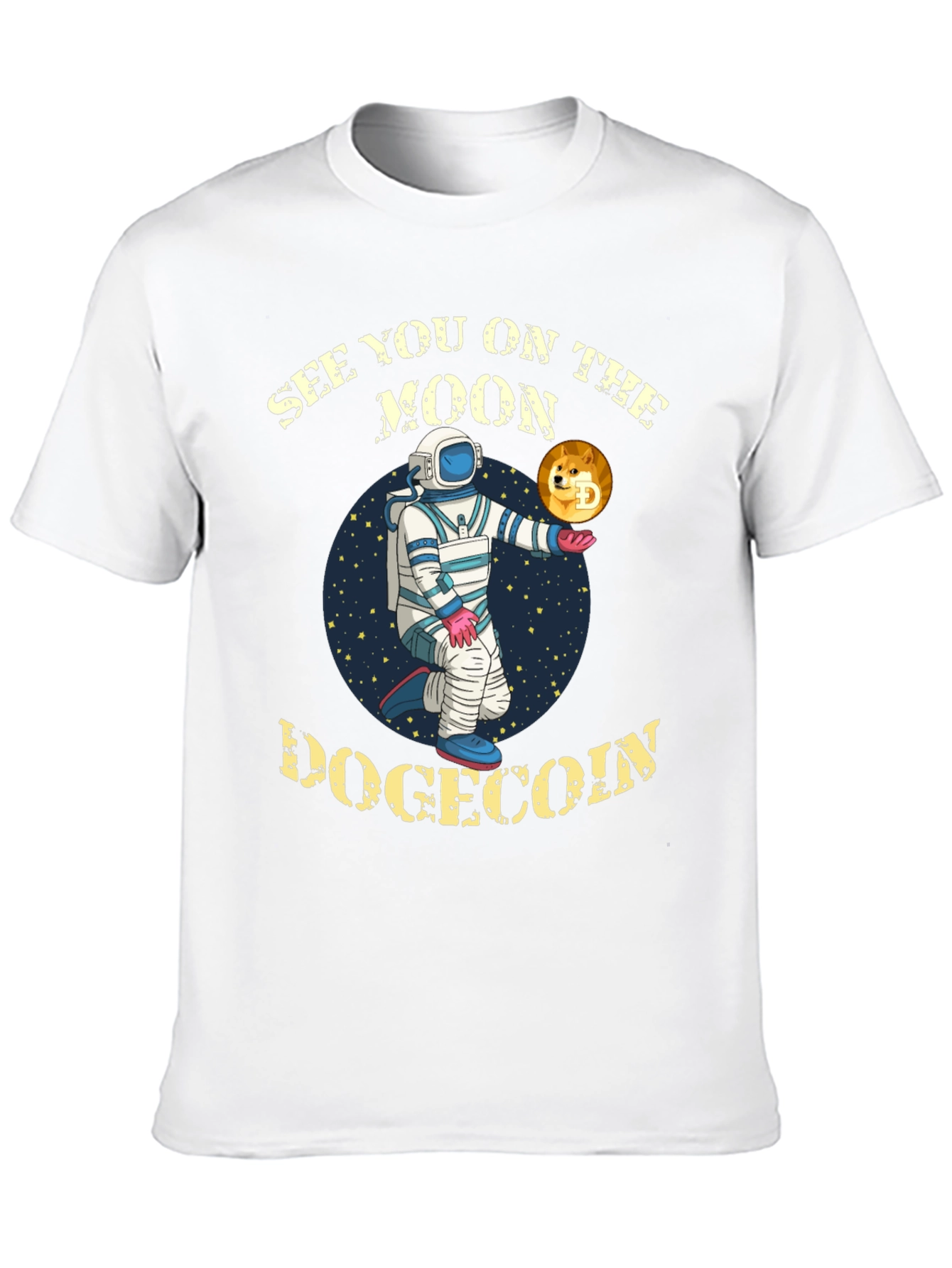 Dogecoin To The Moon Graphic T-Shirt