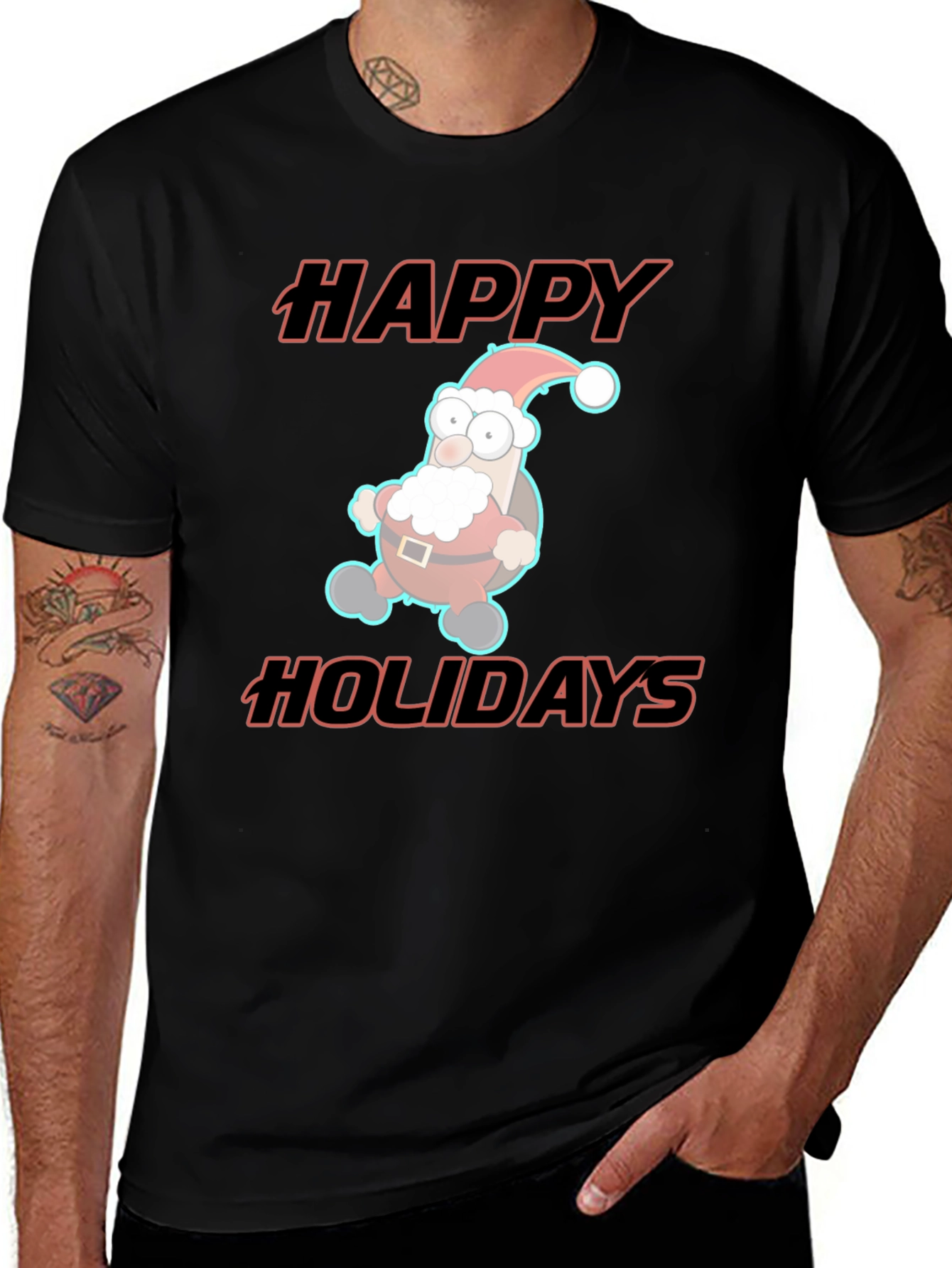 Happy Holidays Santa T-Shirt