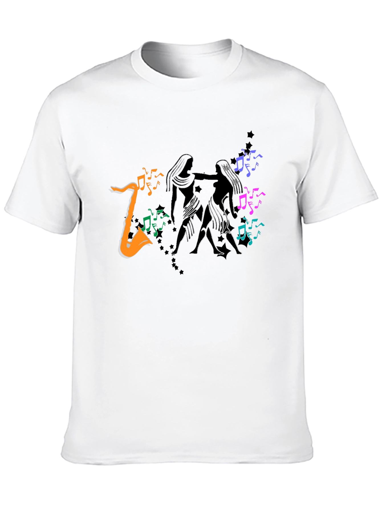 Musical Dance T-Shirt - Black Tee with Vibrant Graphic