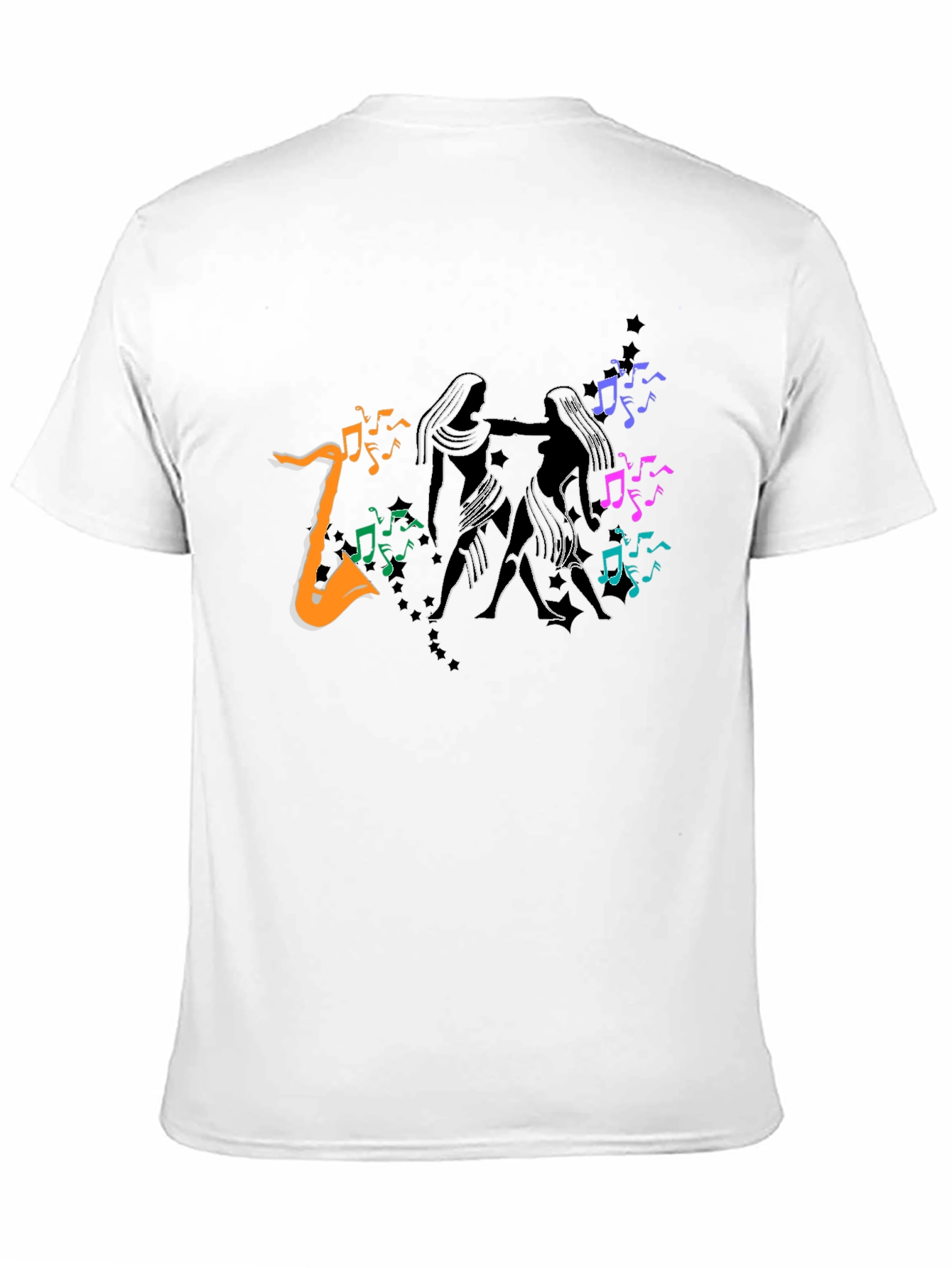 Musical Dance T-Shirt - Black Tee with Vibrant Graphic
