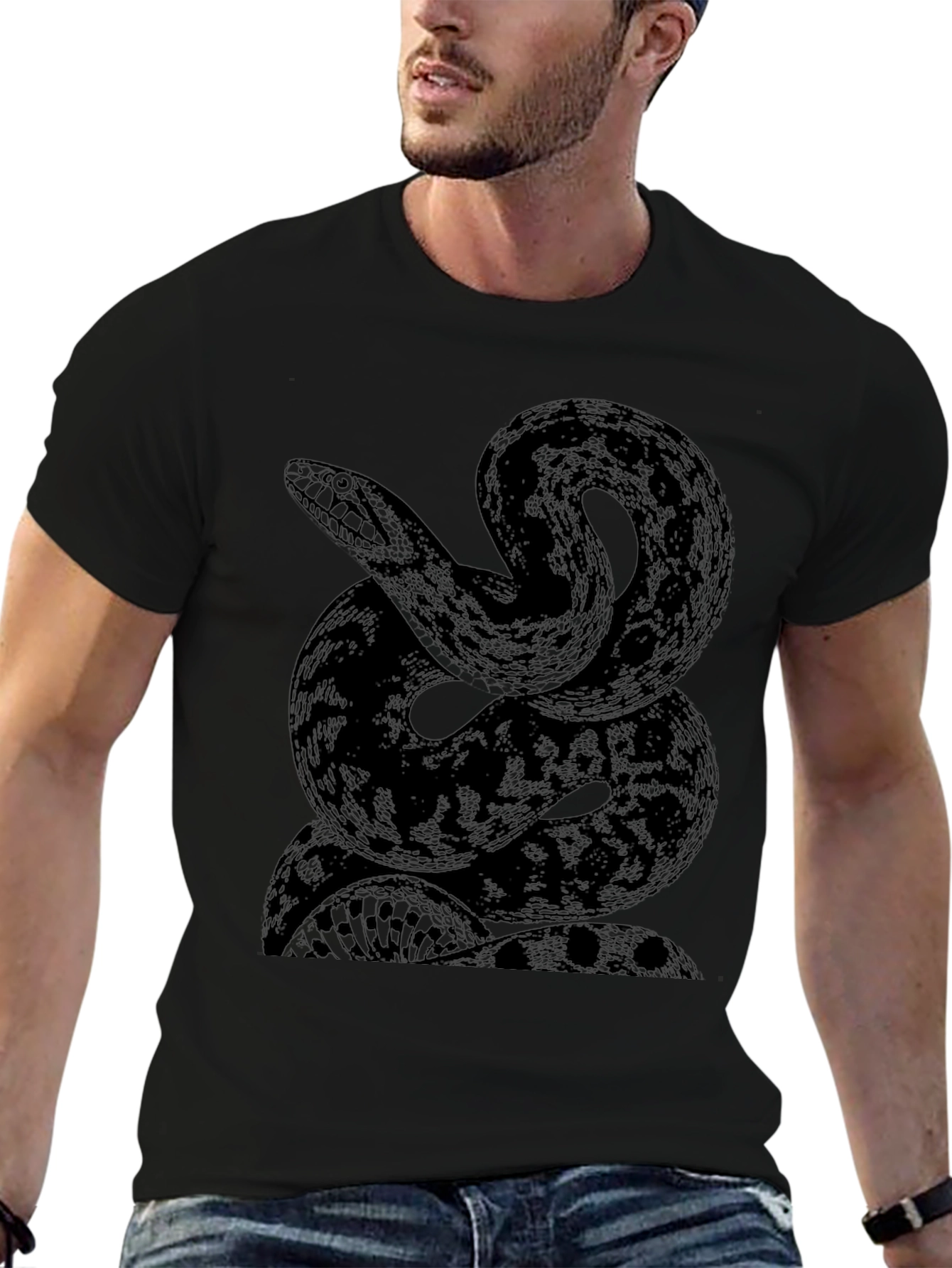 Black Snake Graphic Tee - Unisex