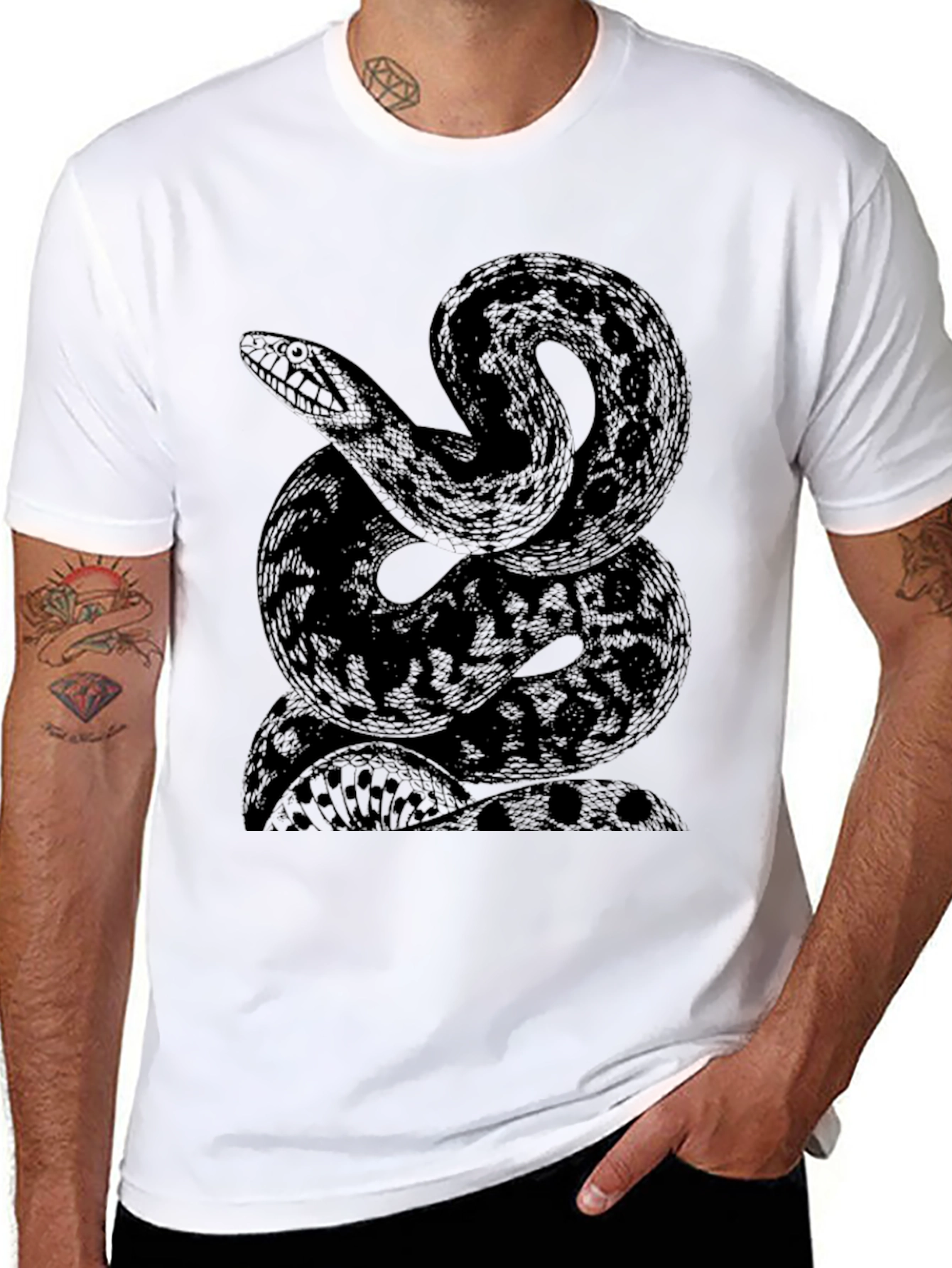 Black Snake Graphic Tee - Unisex