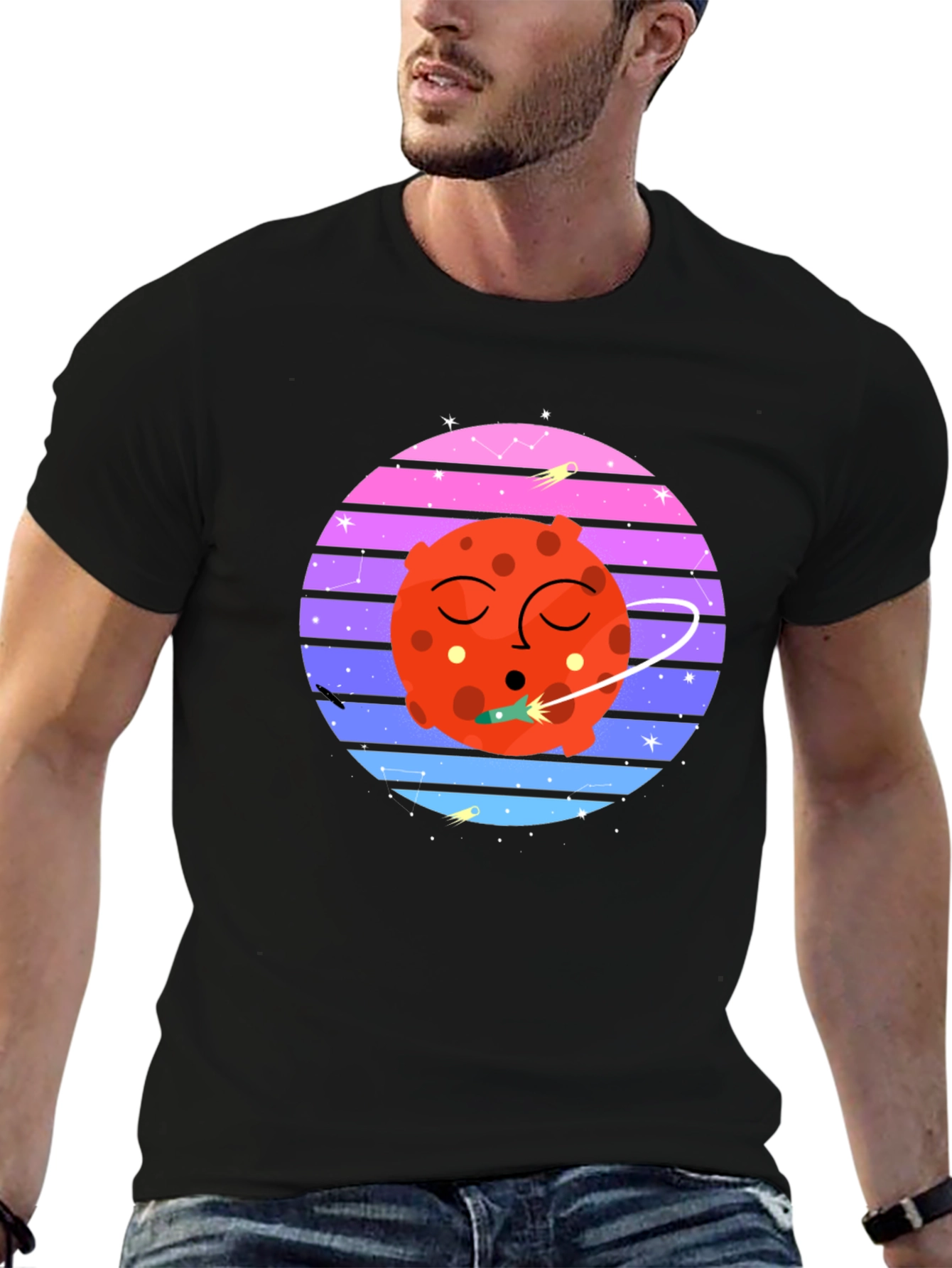 Retro Space Mars T-Shirt