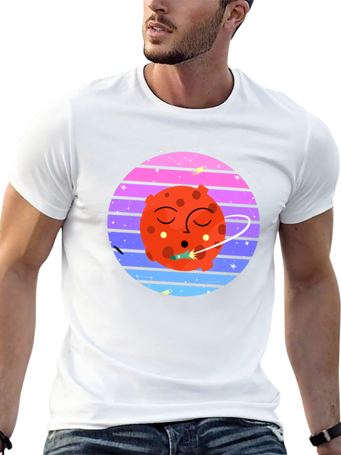 Retro Space Mars T-Shirt