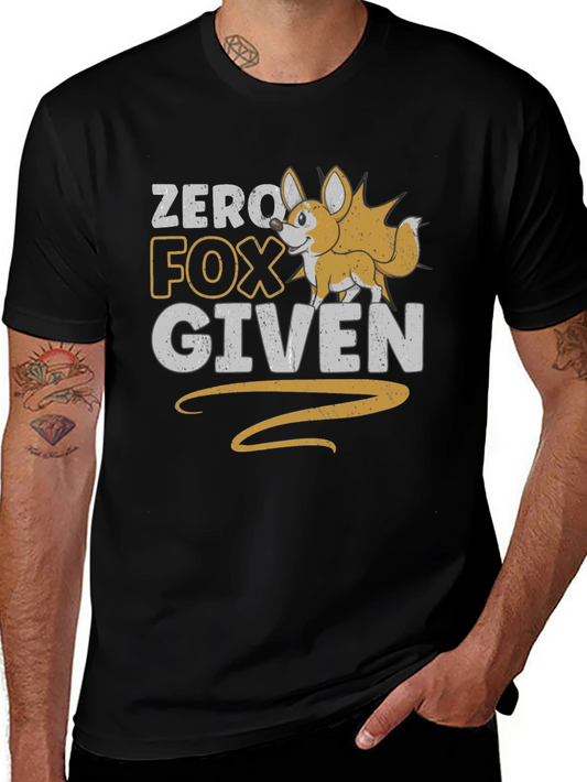 Zero Fox Given Graphic T-Shirt - Funny Novelty Tee