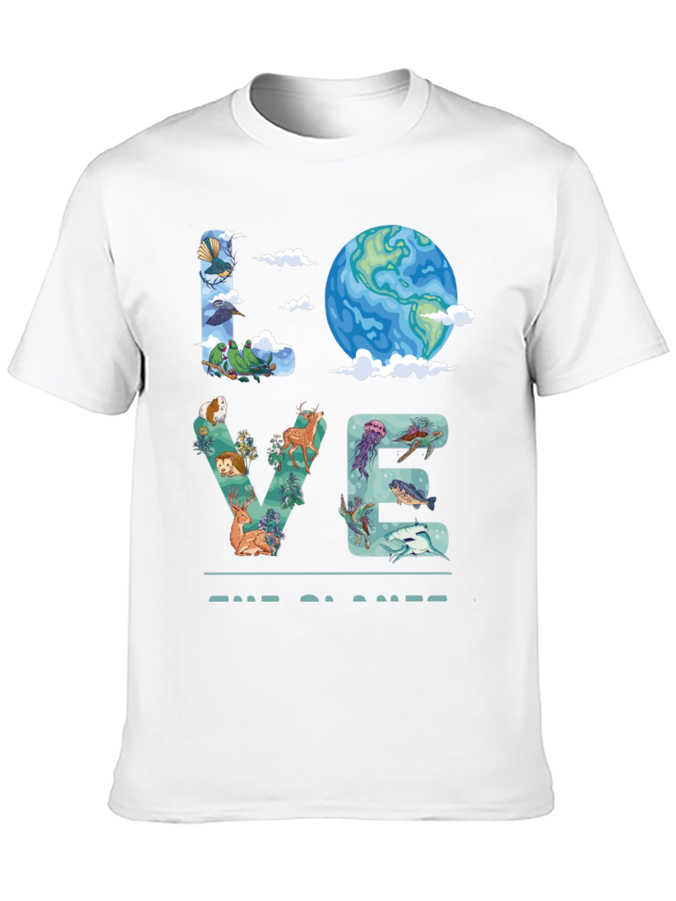 Love the Planet T-Shirt - Nature Graphic Tee
