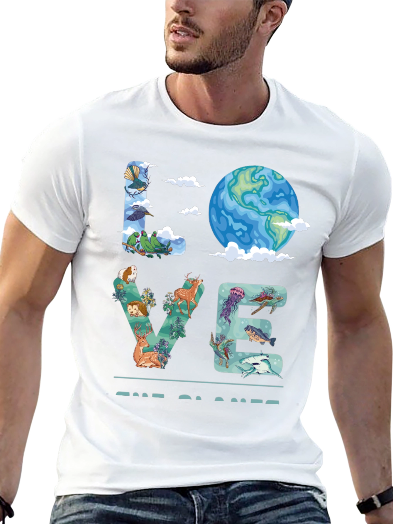 Love the Planet T-Shirt - Nature Graphic Tee