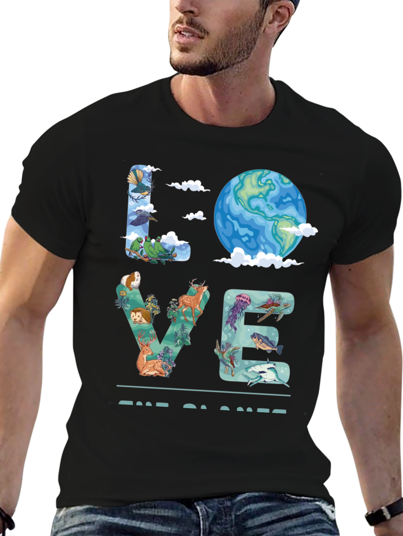 Love the Planet T-Shirt - Nature Graphic Tee