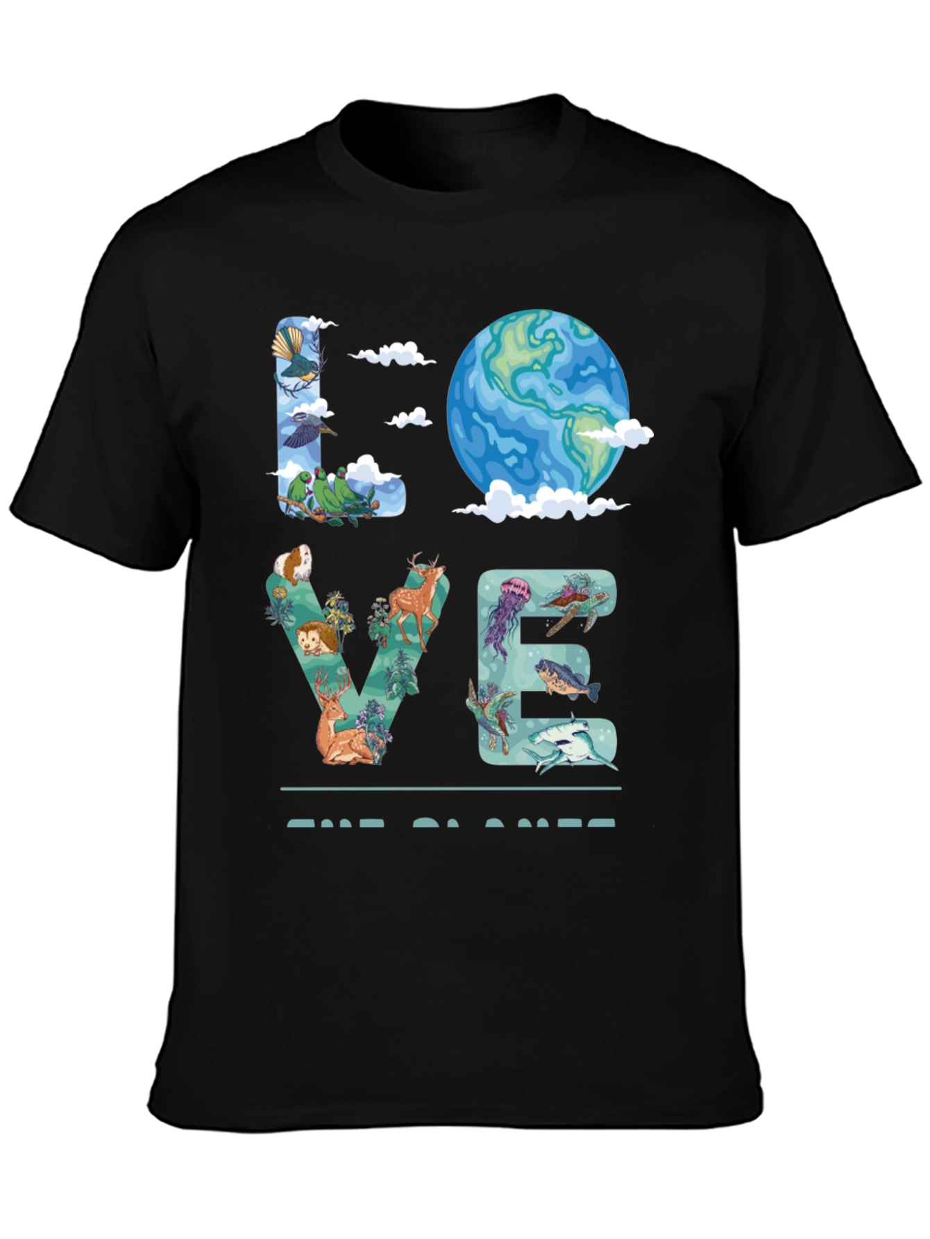 Love the Planet T-Shirt - Nature Graphic Tee